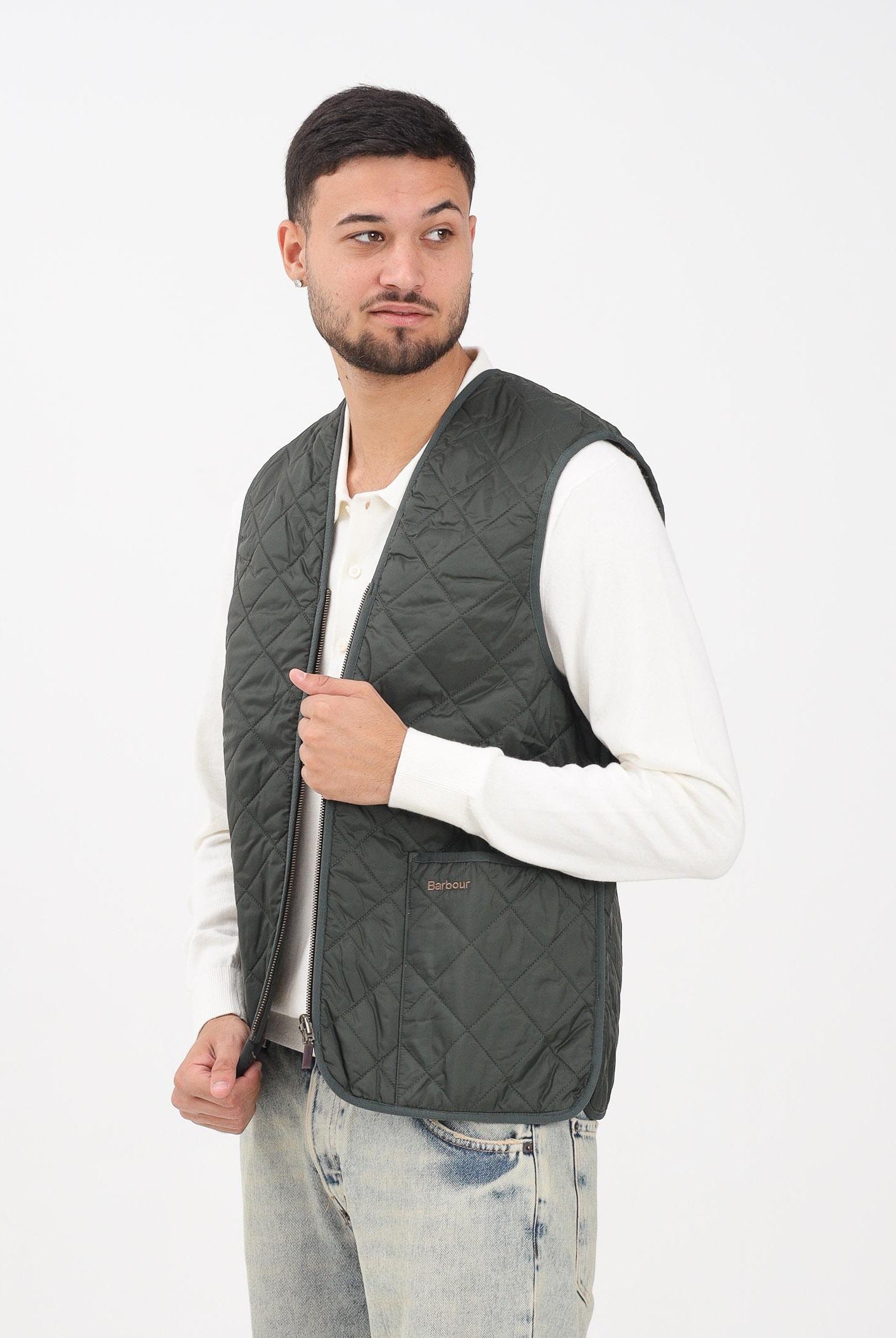 BARBOUR Smanicato verde da uomo compatibile come interno per il giubbotto Bedale 252MMLI0001 GN92 BARBOUR