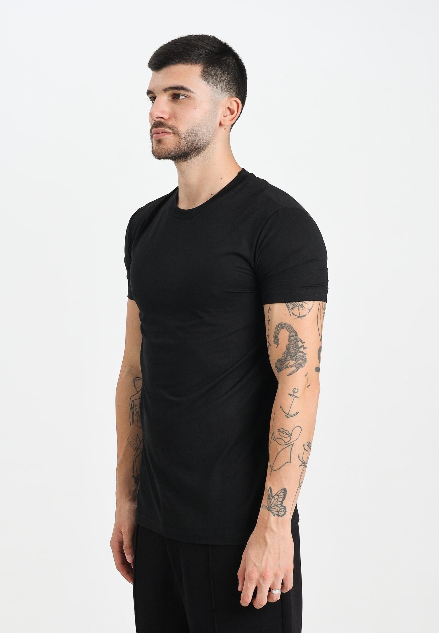 DSQUARED2 T-shirt a manica corta nera da uomo con logo sul retro D9M206030 001 DSQUARED2