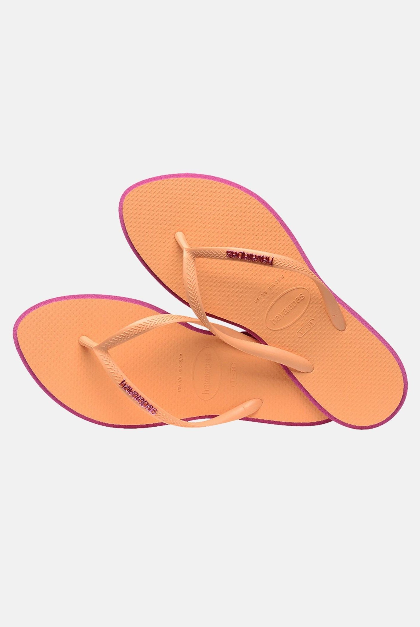 HAVAIANAS Infradito Havaianas Slim Point arancio e fucsia da donna 4149584 4622 HAVAIANAS