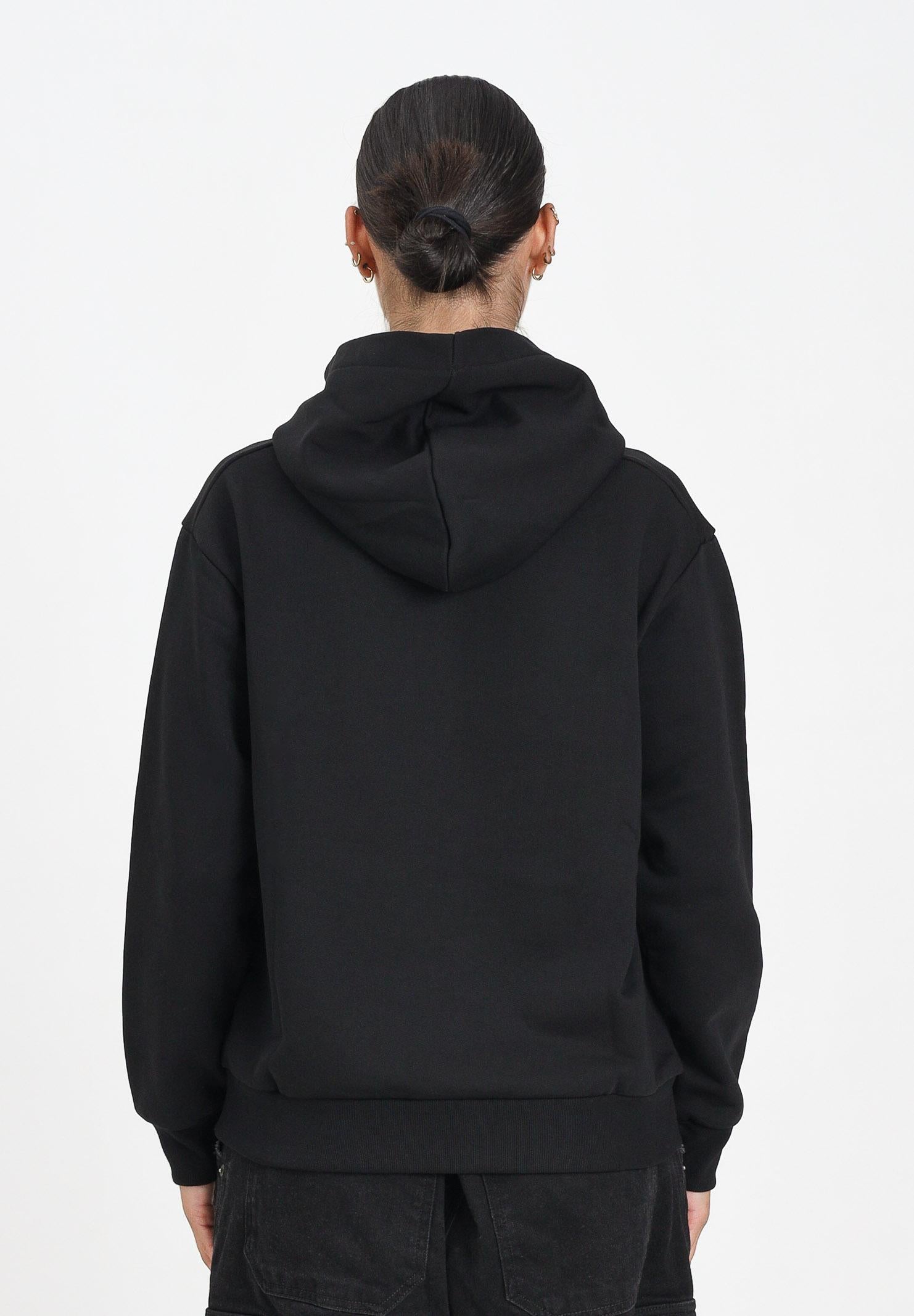 MARNI Felpa con cappuccio nera per donna, ragazzi e bambini rifinita da logo Patch Marni ricamato M01266M00V0 0M90D MARNI