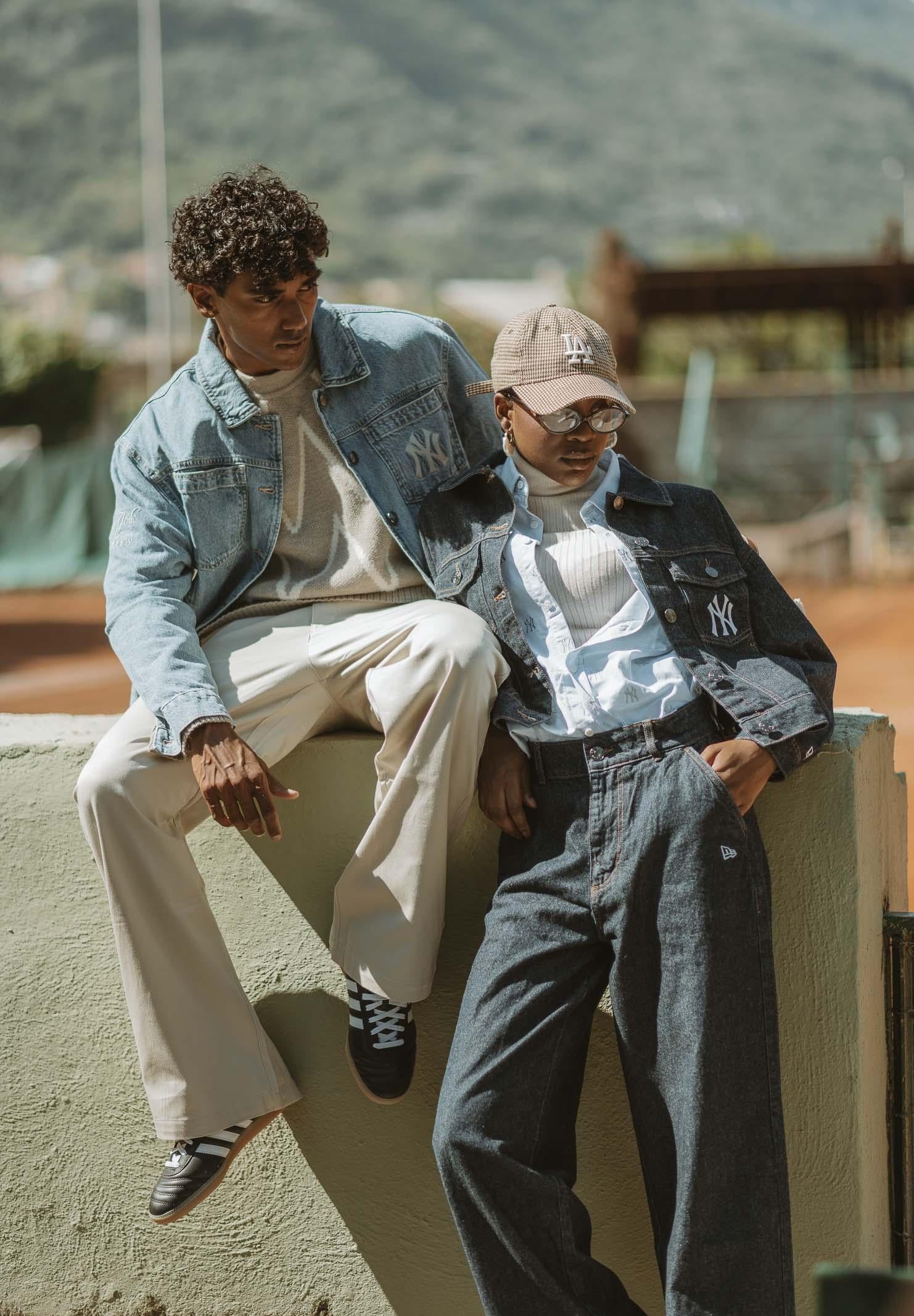 NEW ERA Jeans New York Yankees MLB in denim blu da donna 60684451 . NEW ERA