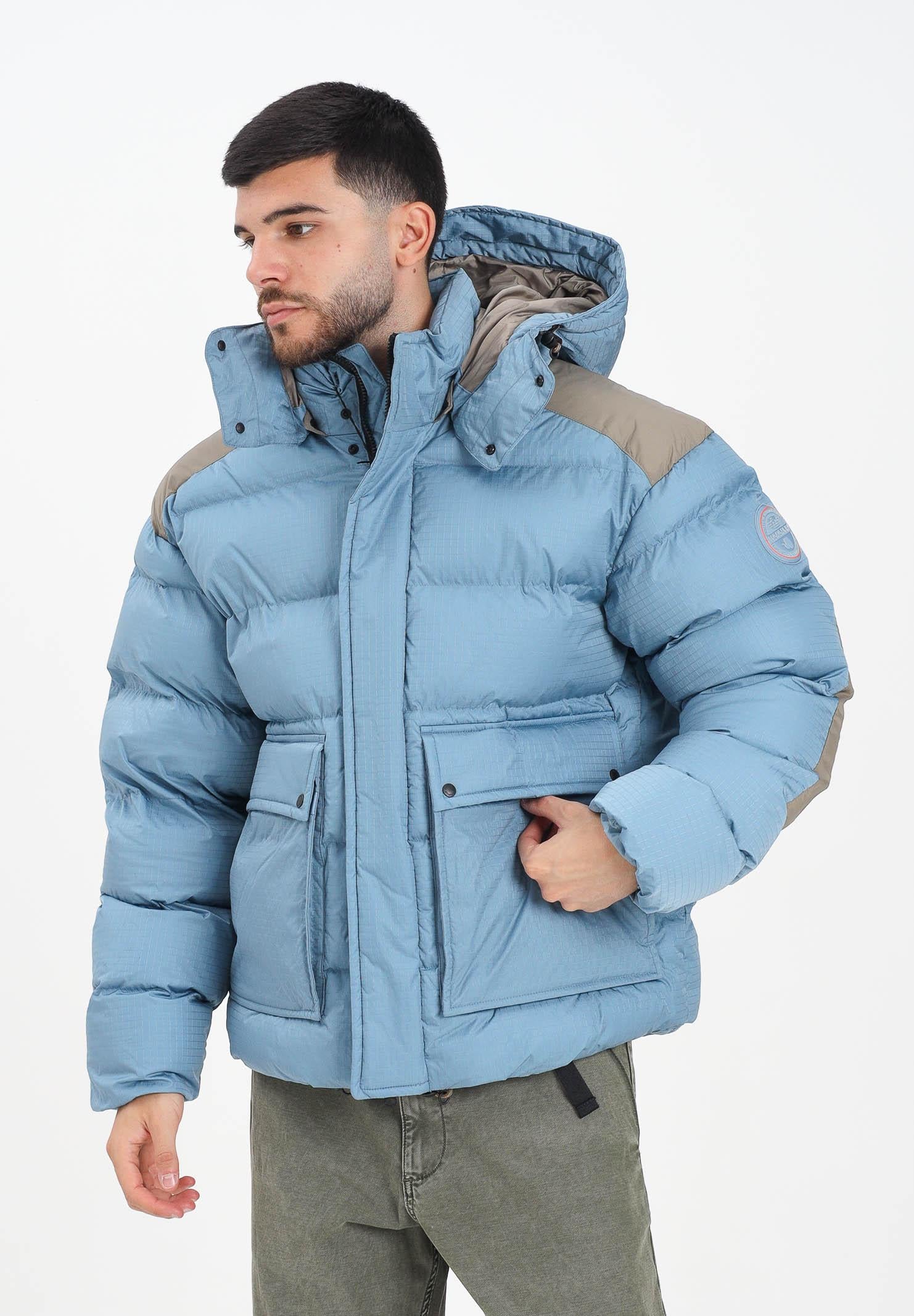 NAPAPIJRI Piumino Gail azzurro da uomo NP0A88Z9I841 . NAPAPIJRI