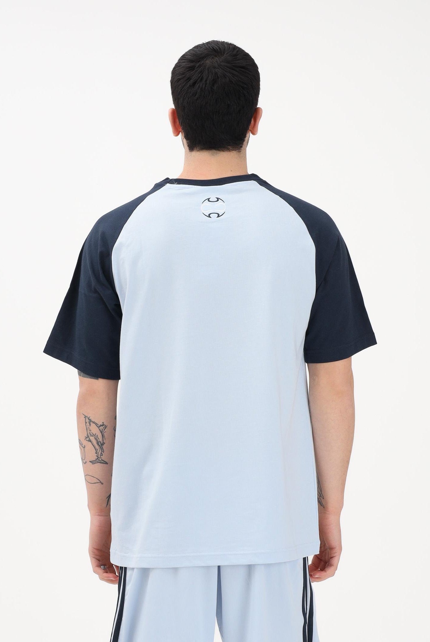 ADIDAS ORIGINALS T-shirt a manica corta Adicolor Teamgeist celeste da uomo KD4350 . ADIDAS ORIGINALS