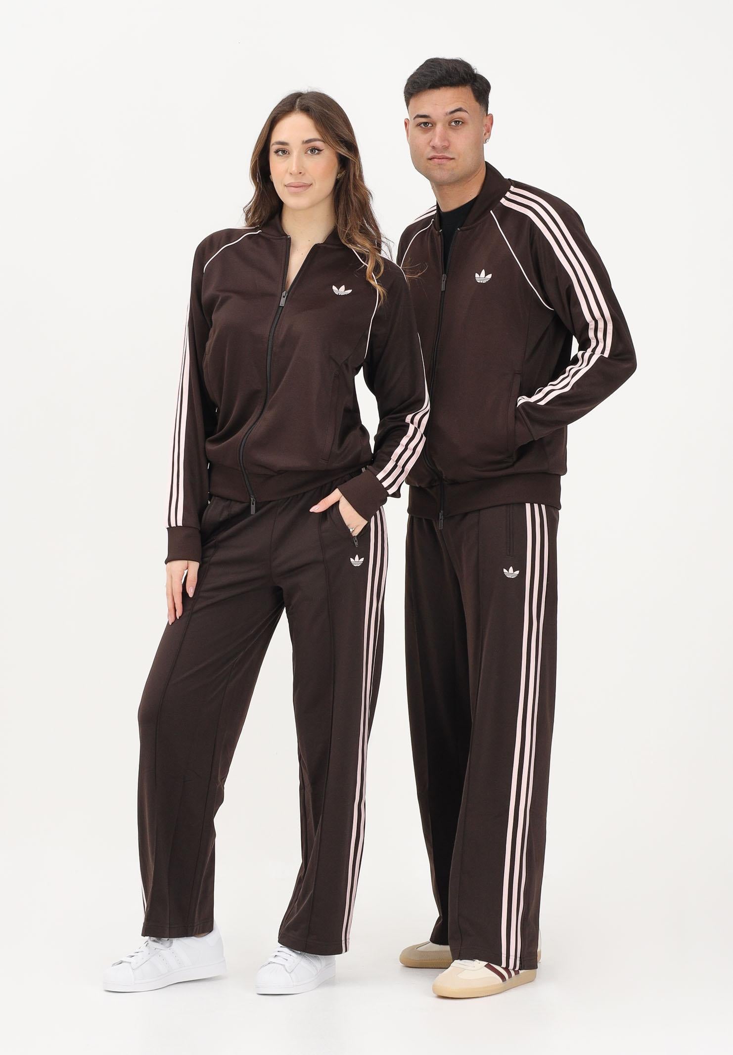 ADIDAS ORIGINALS Pantalone sportivo CLASSIC marrone e rosa per uomo e donna KD3664 . ADIDAS ORIGINALS