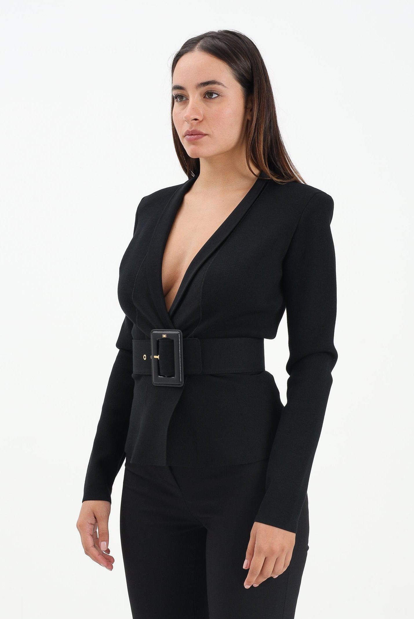 ELISABETTA FRANCHI Cardigan nero da donna MK48S57E2 110 ELISABETTA FRANCHI