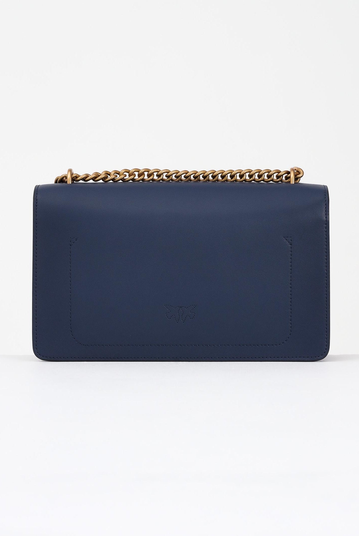 PINKO Borsa a tracolla Classic Love Bag One in morbida pelle mano seta blu da donna 100941A0F1 G08Q PINKO