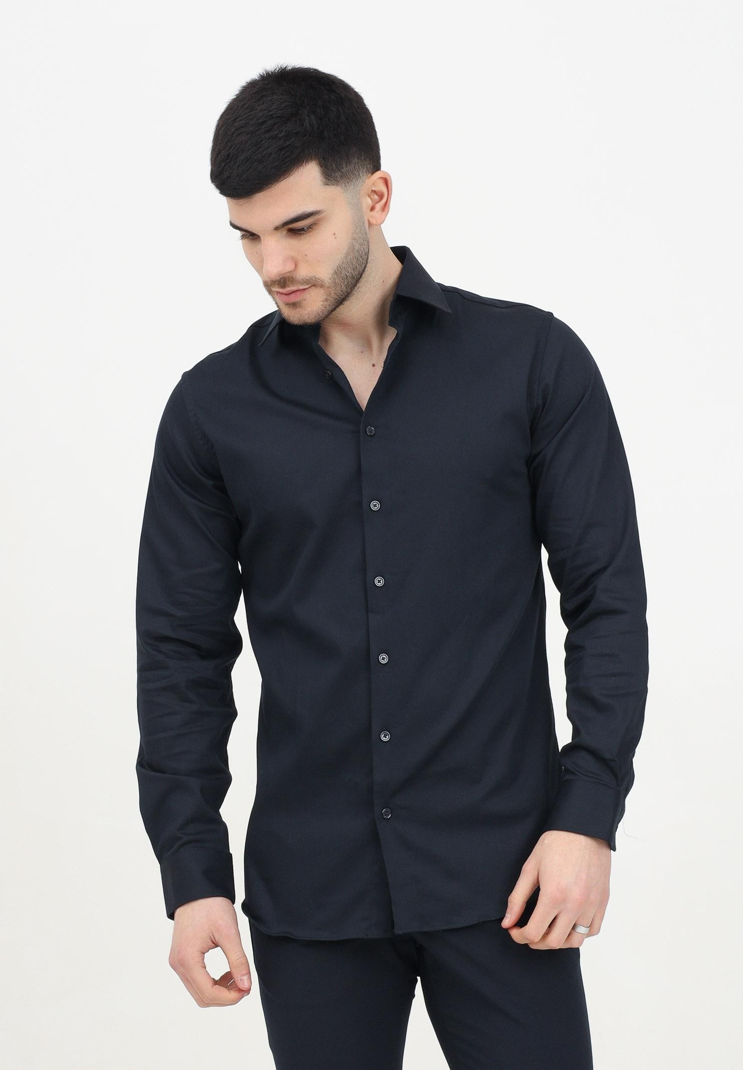 SELECTED HOMME Camicia a manica lunga nera da uomo 16092939 Black SELECTED HOMME