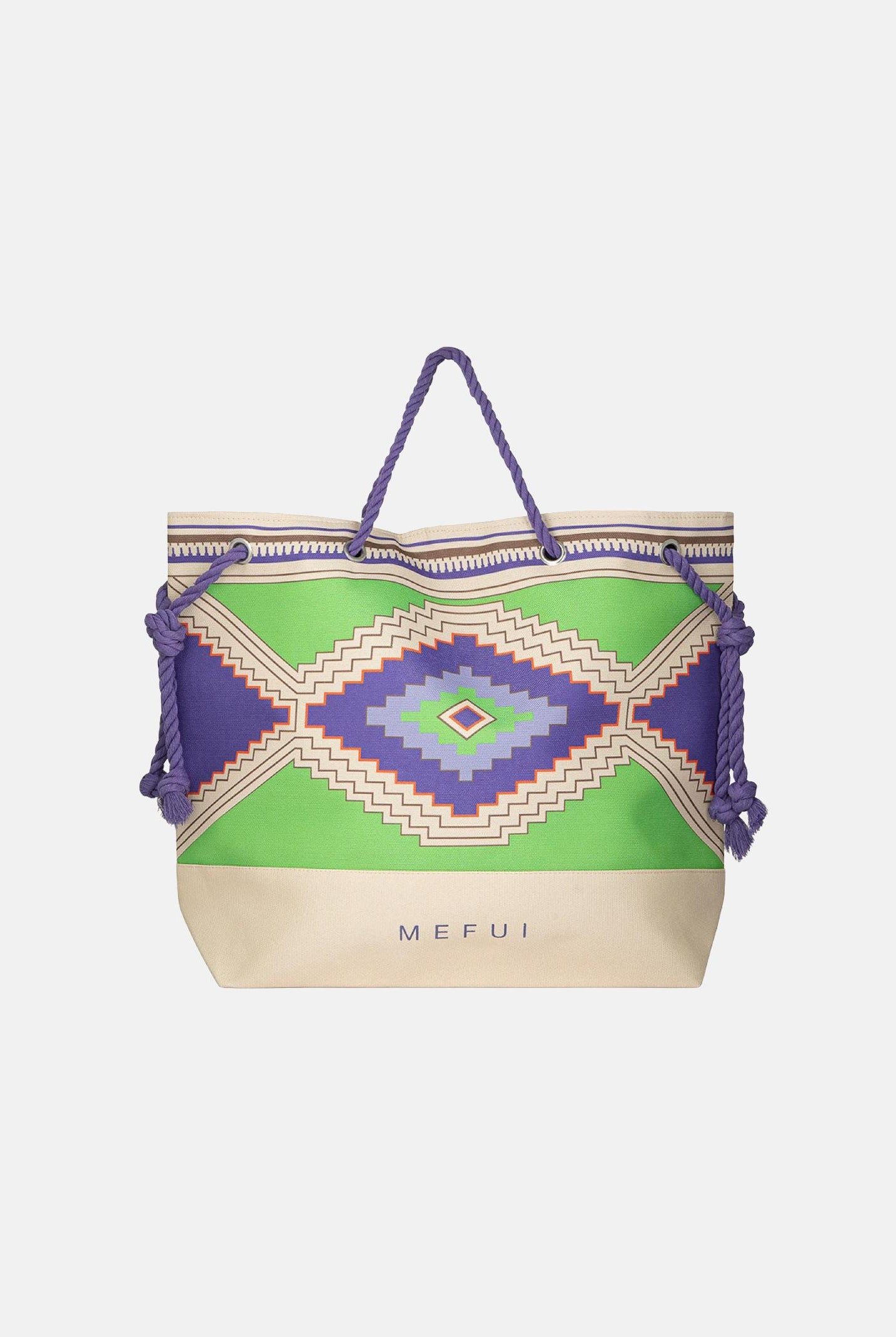 ME FUI Borsa mare multicolore da donna con stampa etnica MA26-SW0001X40 . ME FUI