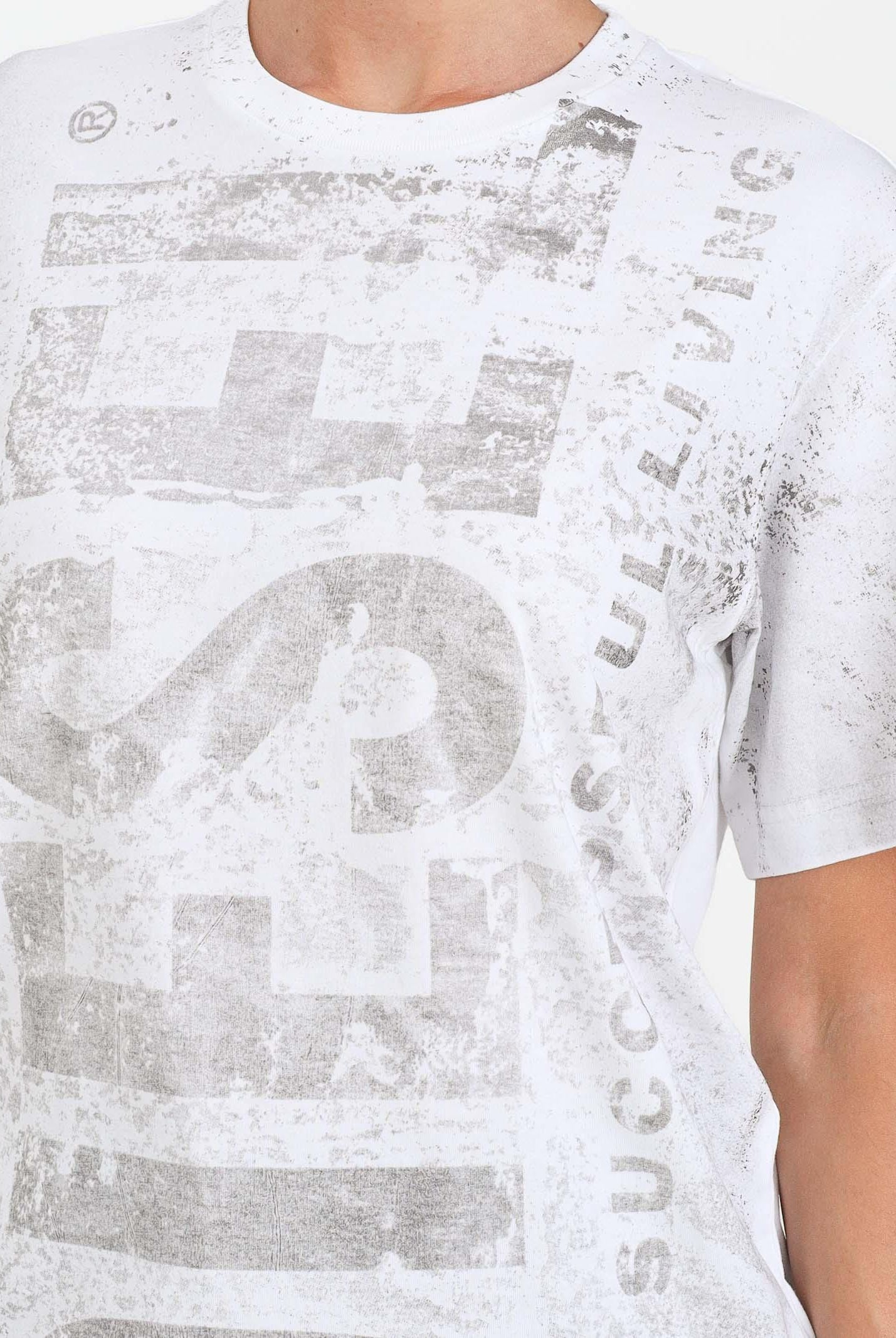 DIESEL T-shirt a manica corta bianca per donna, ragazzi e bambini con logo J02479KYAZW K100 DIESEL