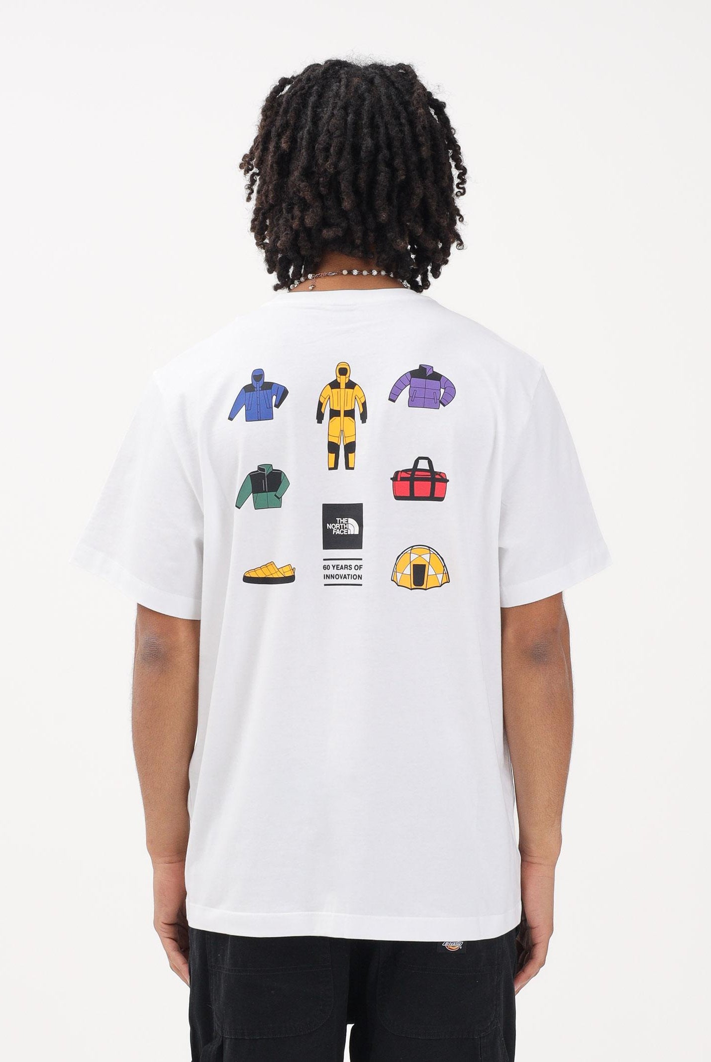 THE NORTH FACE T-shirt a manica corta Icon Celebration Regular bianca da uomo NF0A8GASFN41 . THE NORTH FACE