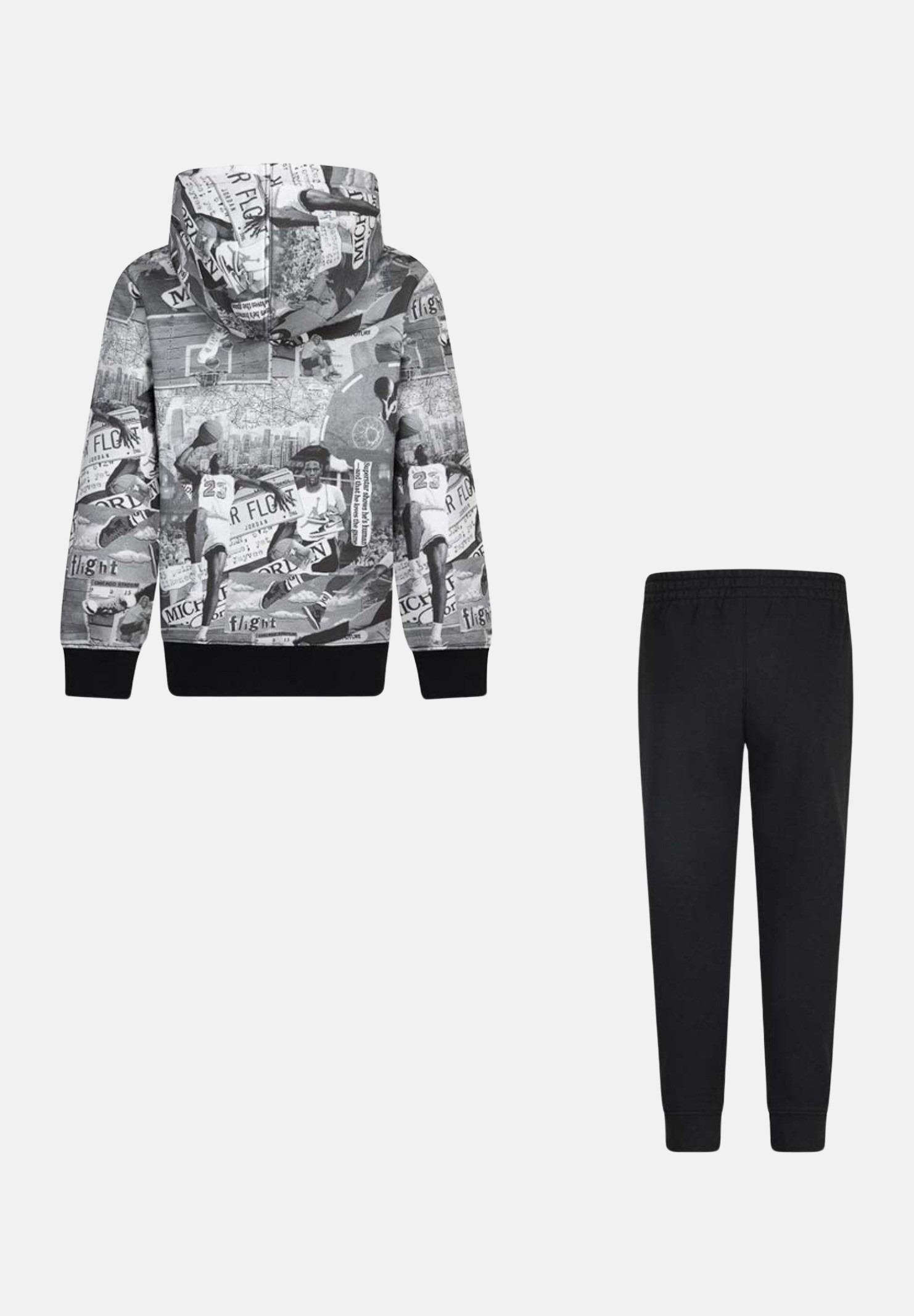 Tuta MJ Brooklyn nera da bambino 85D324 023 JORDAN