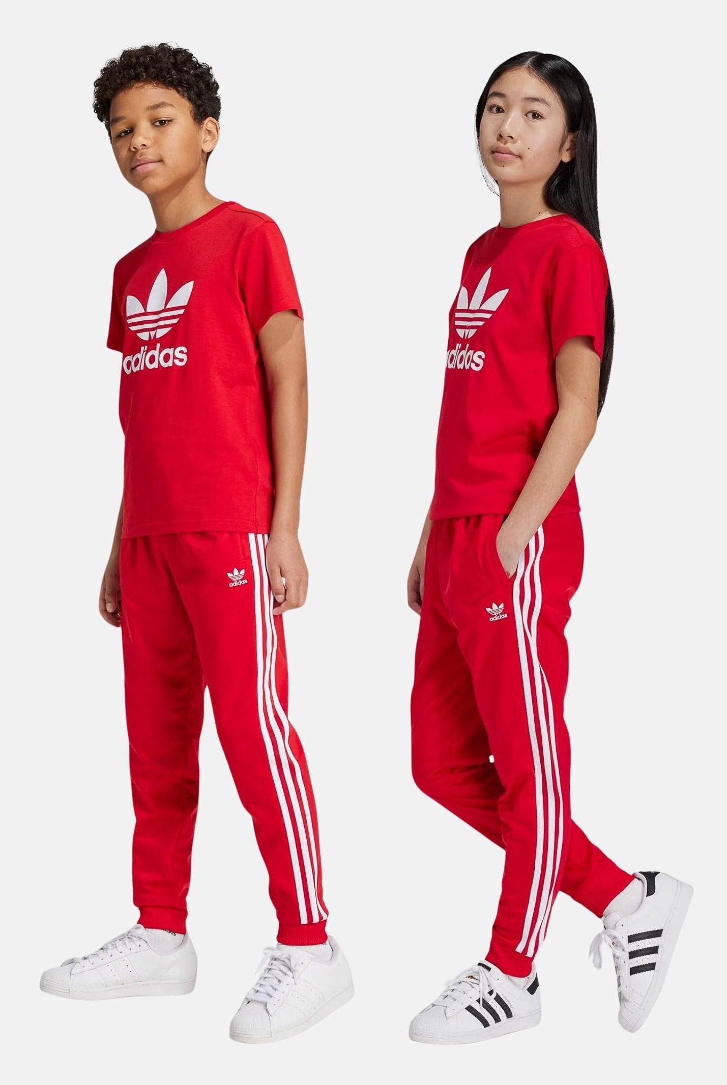 Pantalone sportivo Adicolor SST rosso per bambino e bambina IX7631 . ADIDAS ORIGINALS