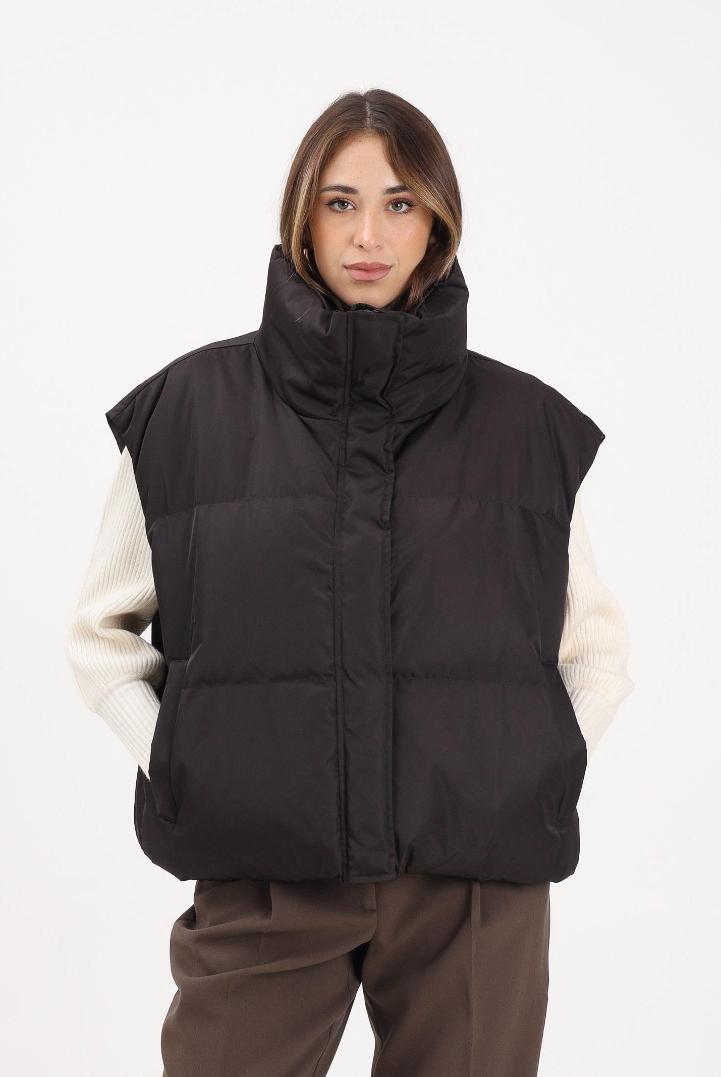 VICOLO Smanicato oversized marrone da donna TF0070 FU69 VICOLO