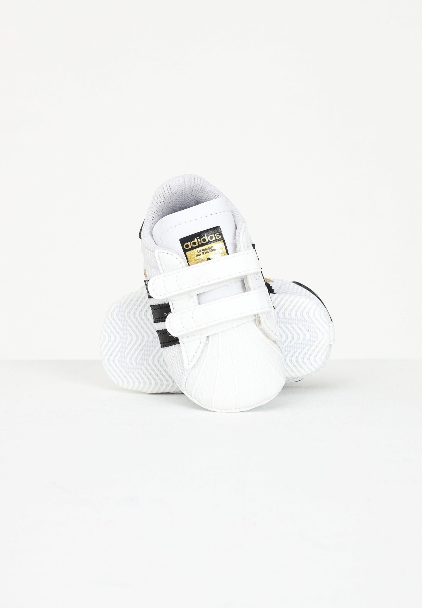 ADIDAS ORIGINALS Scarpe da culla Superstar bianche da neonato S79916 . ADIDAS ORIGINALS