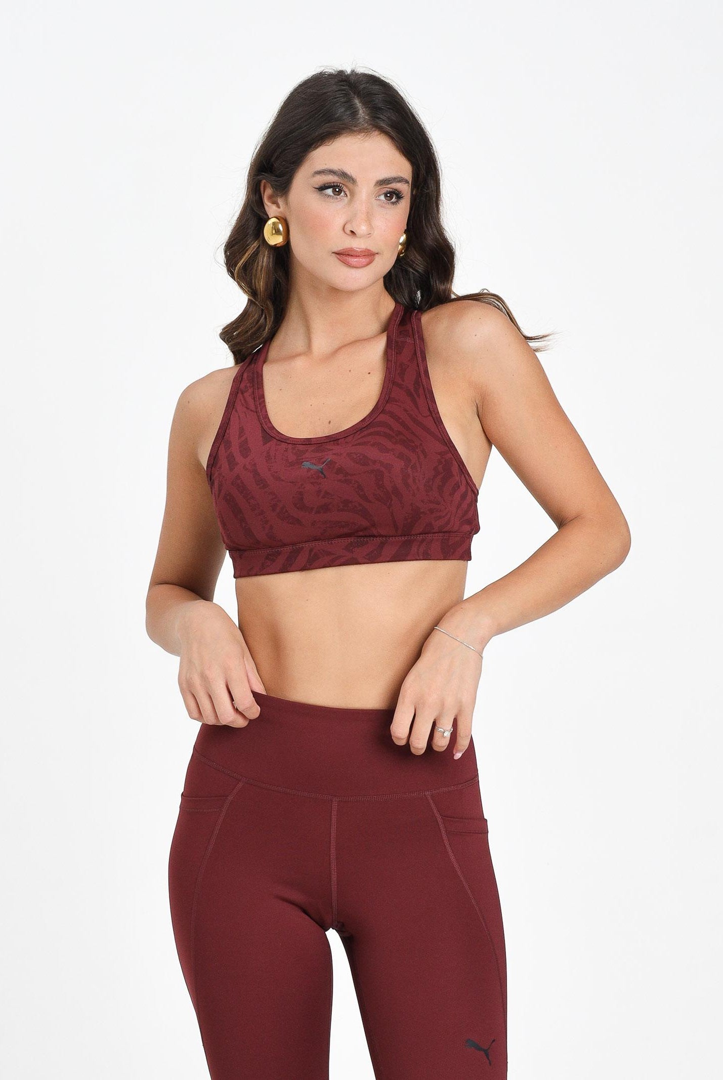 PUMA Top sportivo 4KEEPS bordeaux da donna 528152 96 PUMA