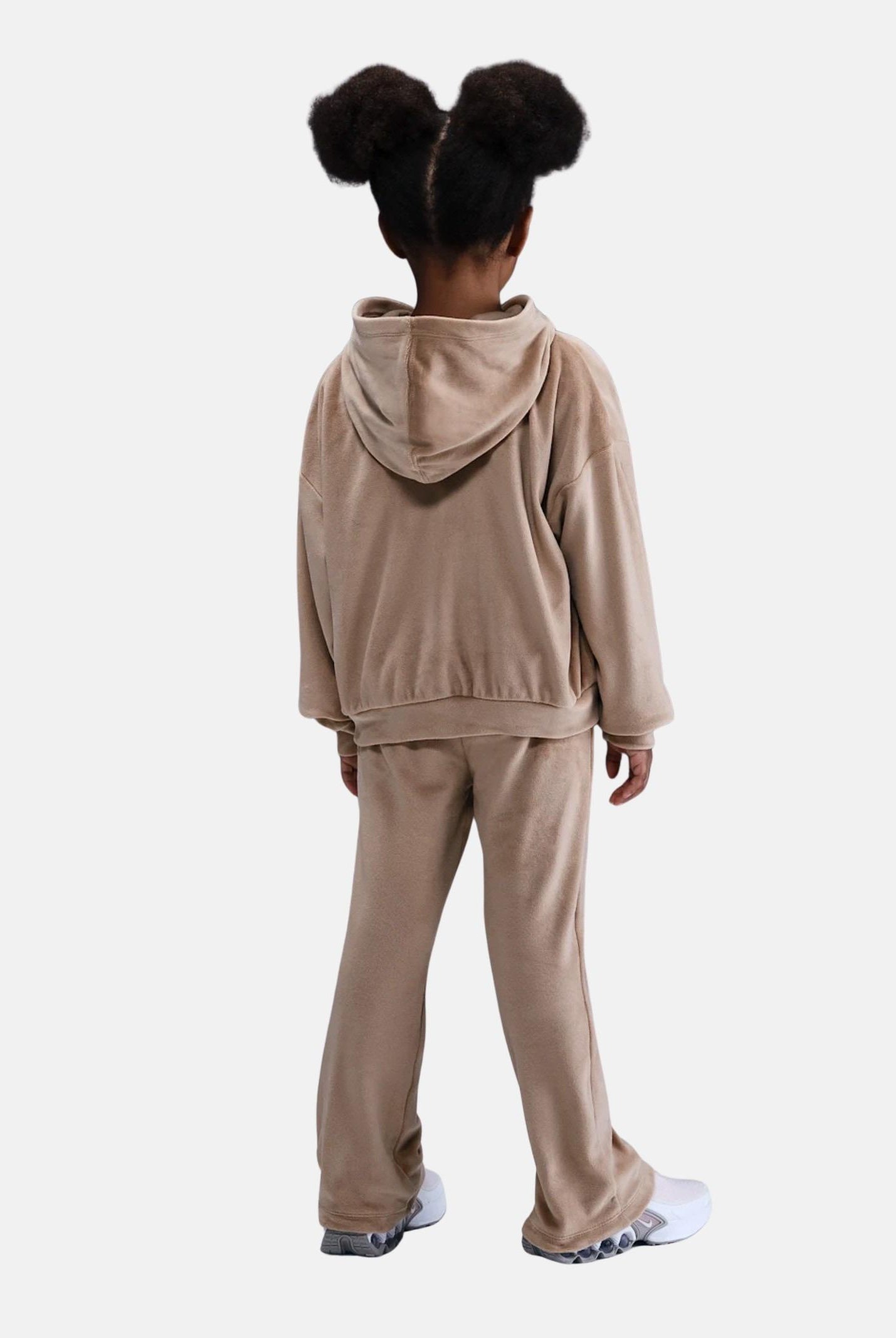 NIKE Tuta in velluto beige da bambina 36N417 X0L NIKE