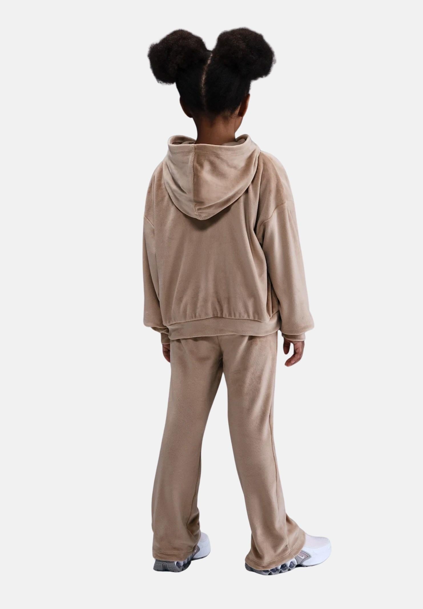 NIKE Tuta in velluto beige da bambina 36N417 X0L NIKE