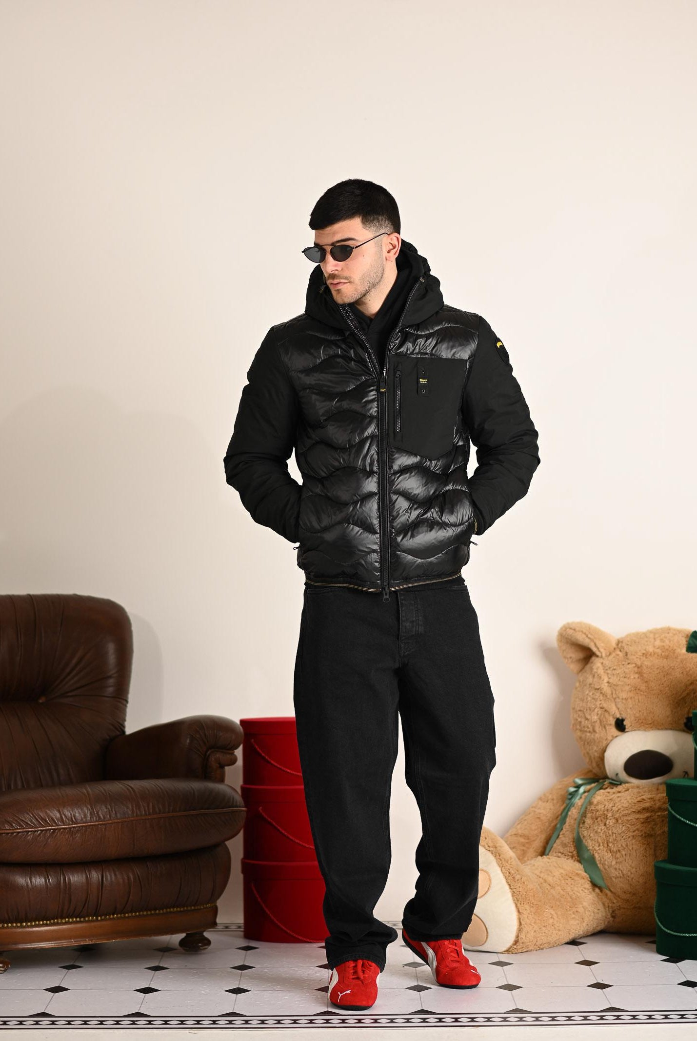 BLAUER Piumino ALBERT nero da uomo 25WBLUC08078-006355 999 BLAUER