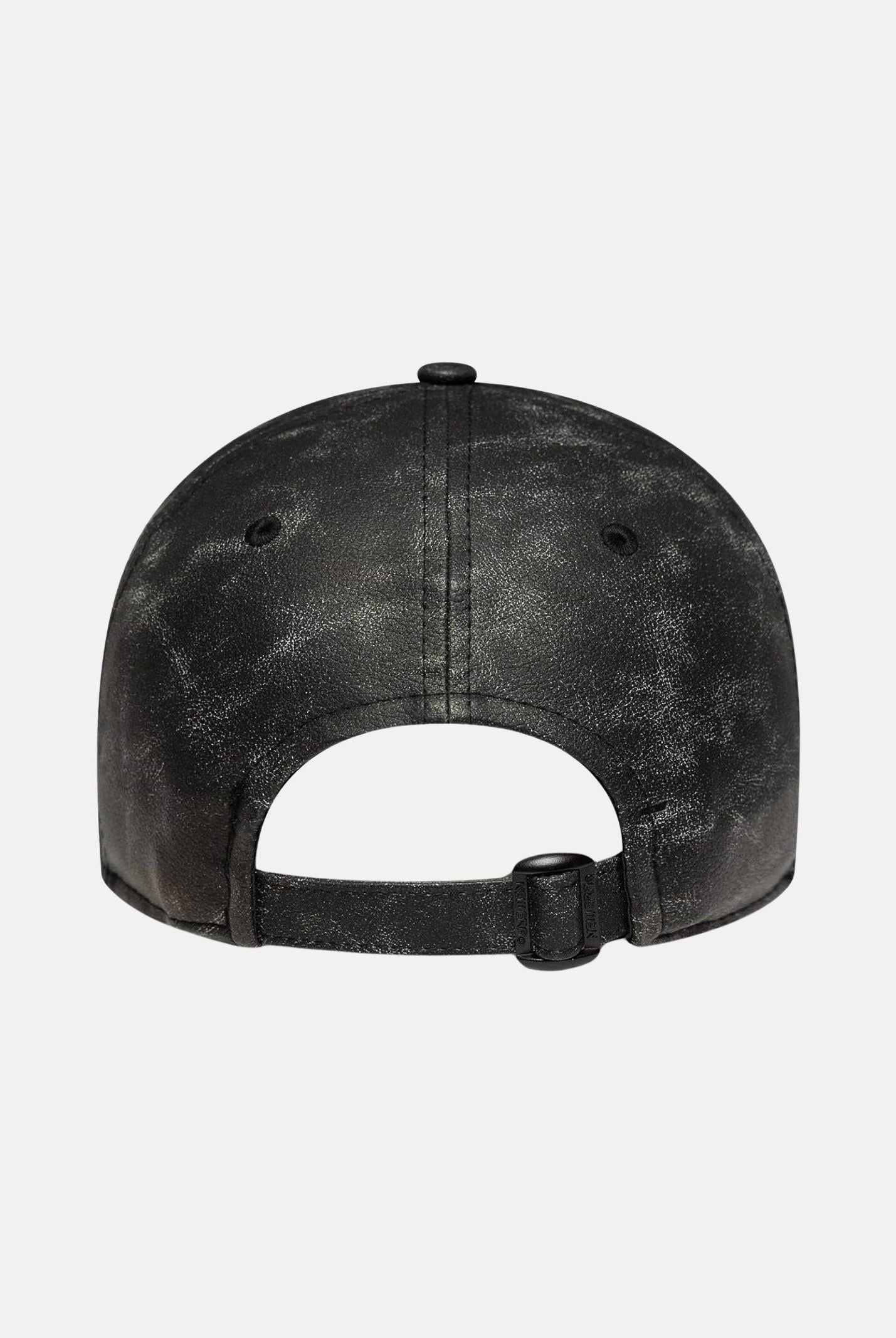 NEW ERA Cappello con visiera 9TWENTY New York Yankees MLB Worn in ecopelle nera per uomo e donna 60758953 . NEW ERA
