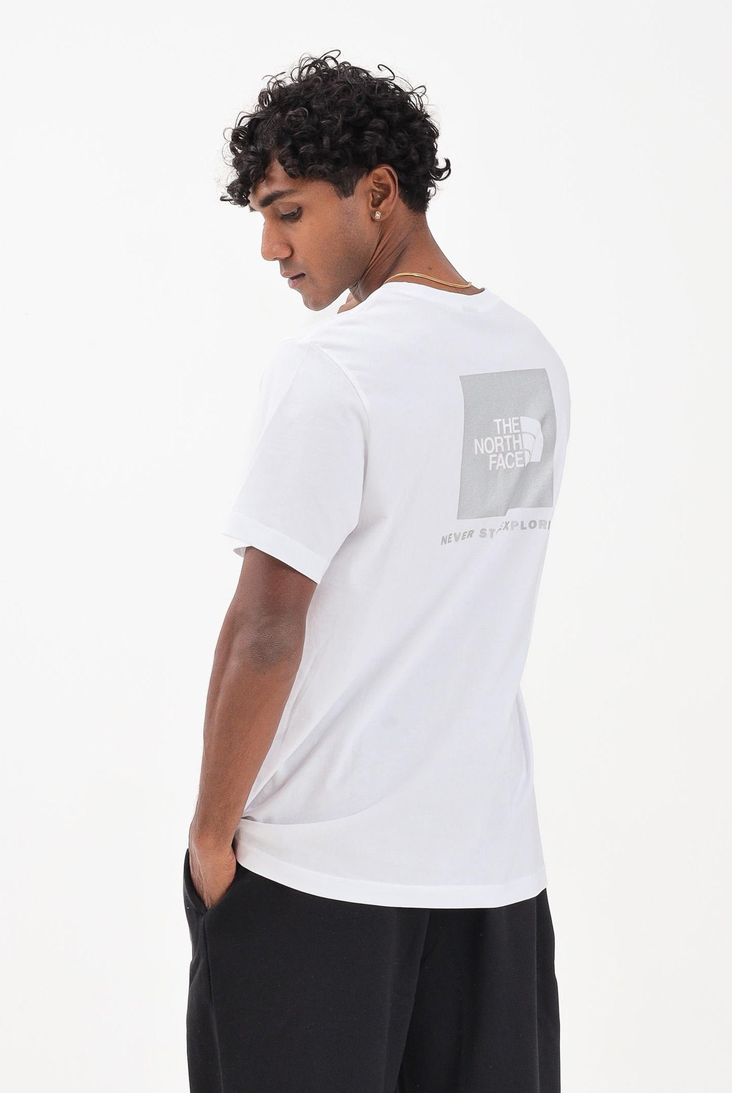THE NORTH FACE T-shirt a manica corta NSE bianca da uomo NF0A8C4VU2H1 THE NORTH FACE