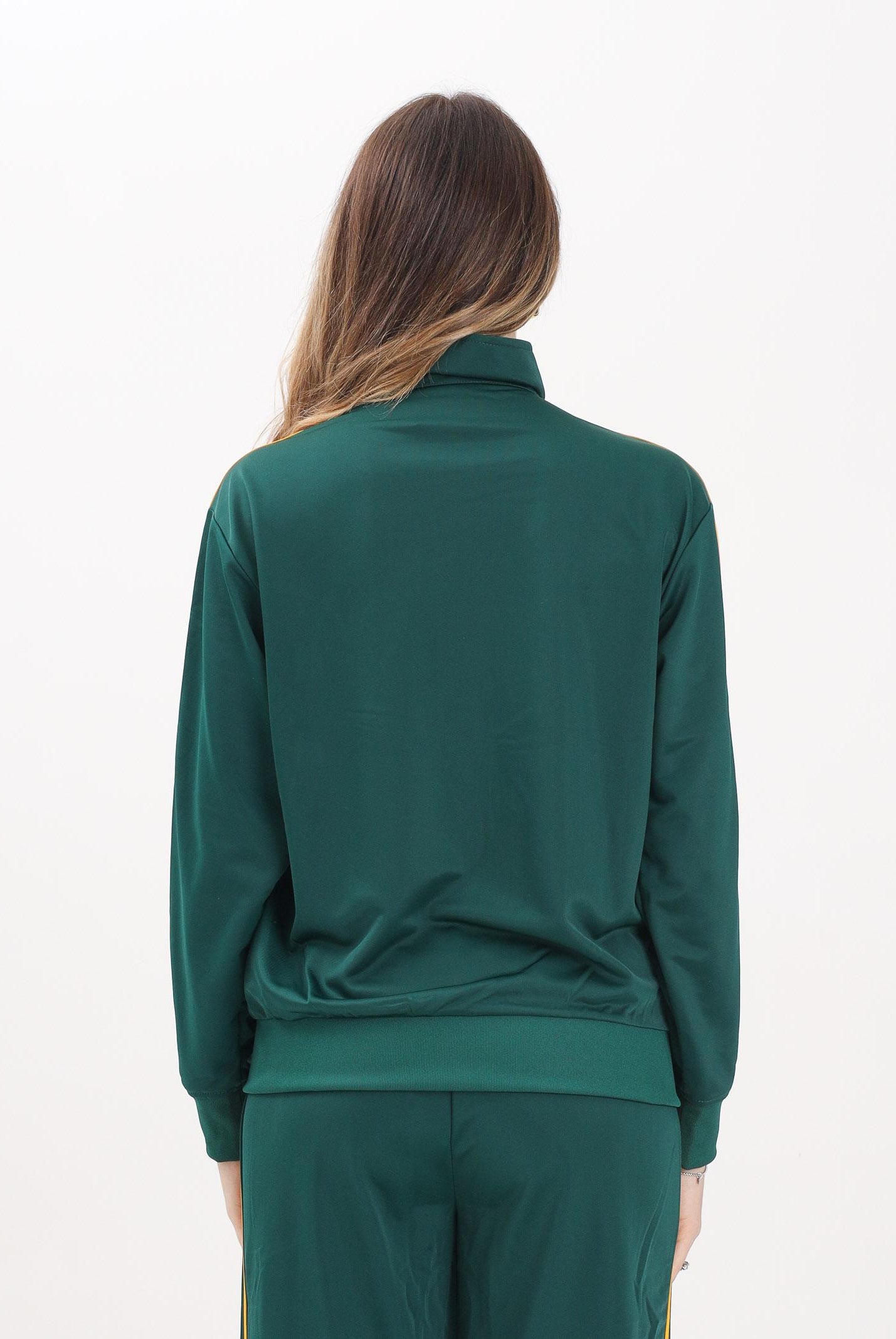 ADIDAS ORIGINALS Felpa con zip adicolor Classic Firebird Loose verde da donna JP2299 ADIDAS ORIGINALS