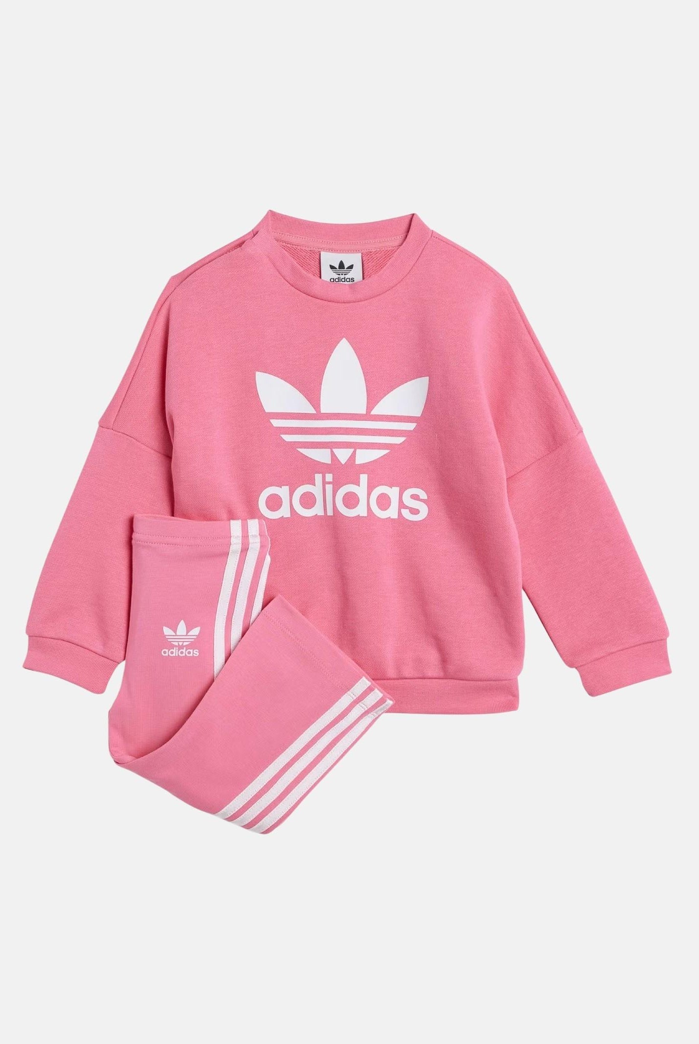 ADIDAS ORIGINALS tuta Loose Crew Flared rosa da neonata JY1109  ADIDAS ORIGINALS