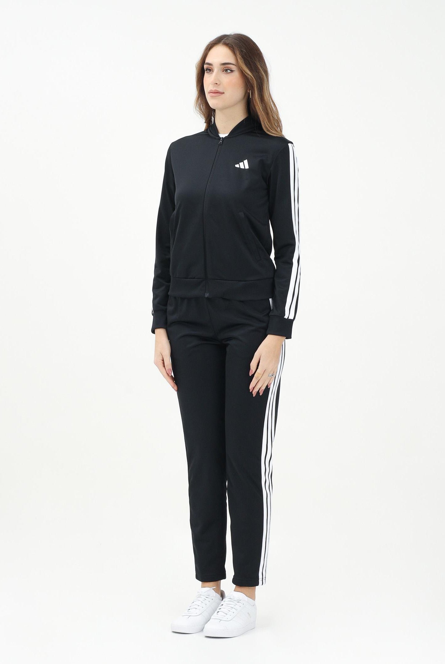 ADIDAS PERFORMANCE Tuta sportiva Essentials 3-Stripes nera da donna JD5434 . ADIDAS PERFORMANCE