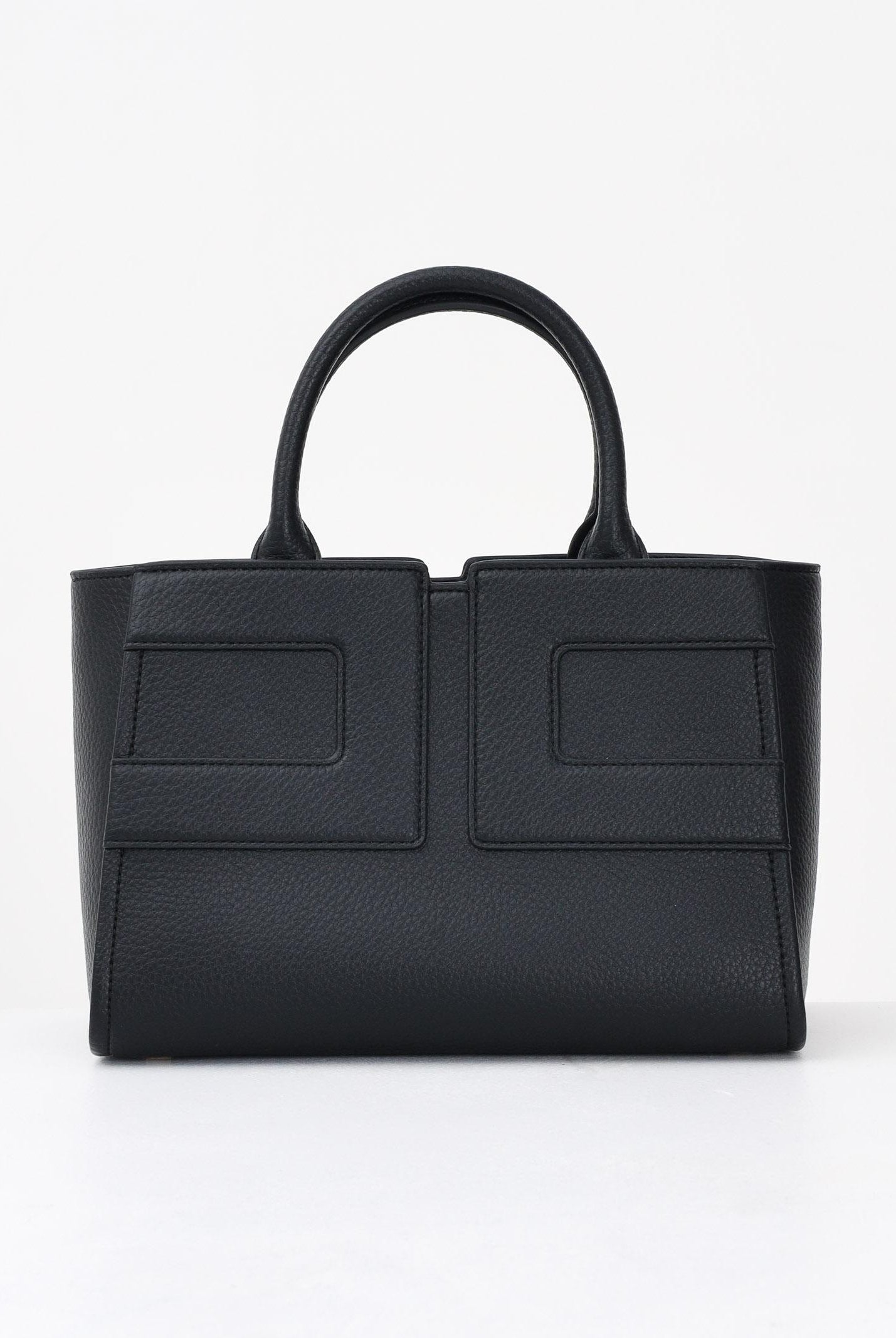 ELISABETTA FRANCHI Borsa a mano nera da donna con logo BS35A56E2 110 ELISABETTA FRANCHI