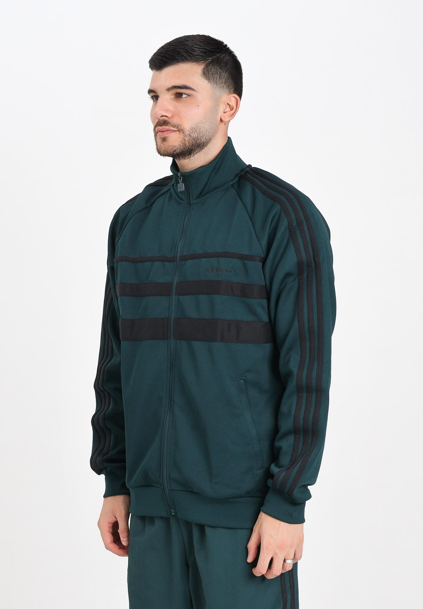 ADIDAS ORIGINALS Felpa con zip The First verde da uomo JX1487 ADIDAS ORIGINALS