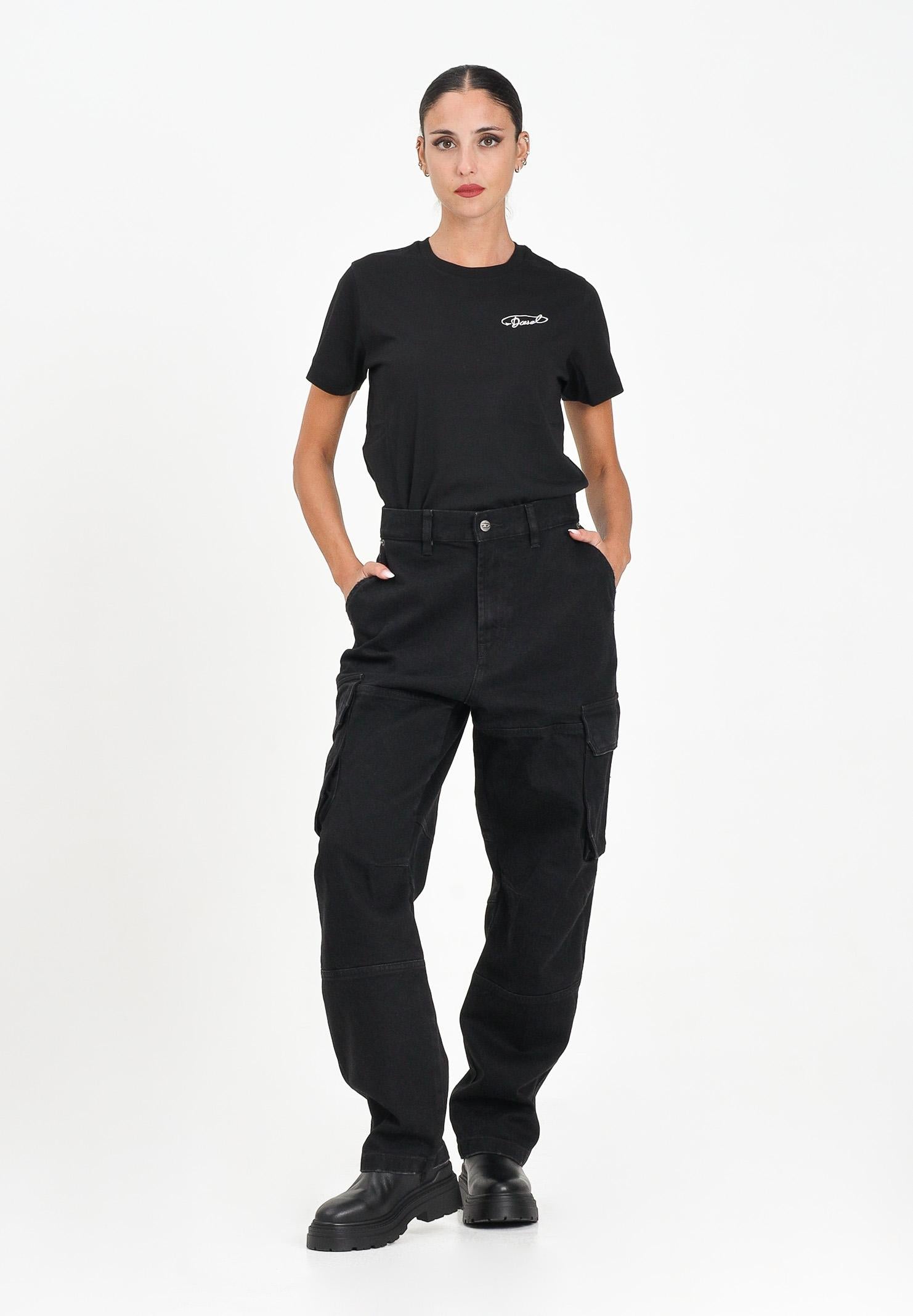 DIESEL Jeans D-Dave cargo in denim nero per donna, ragazzi e bambino J02329KXBQP K02 DIESEL