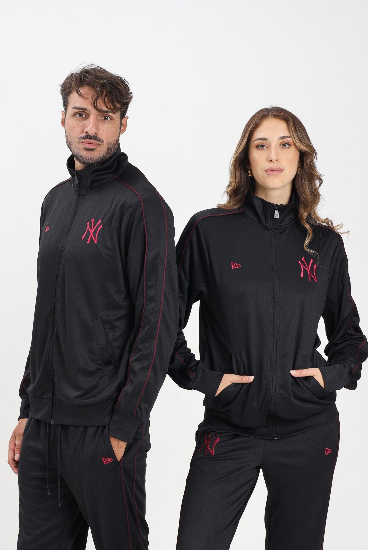 NEW ERA Felpa con zip New York Yankees MLB nera per uomo e donna 60684266 . NEW ERA