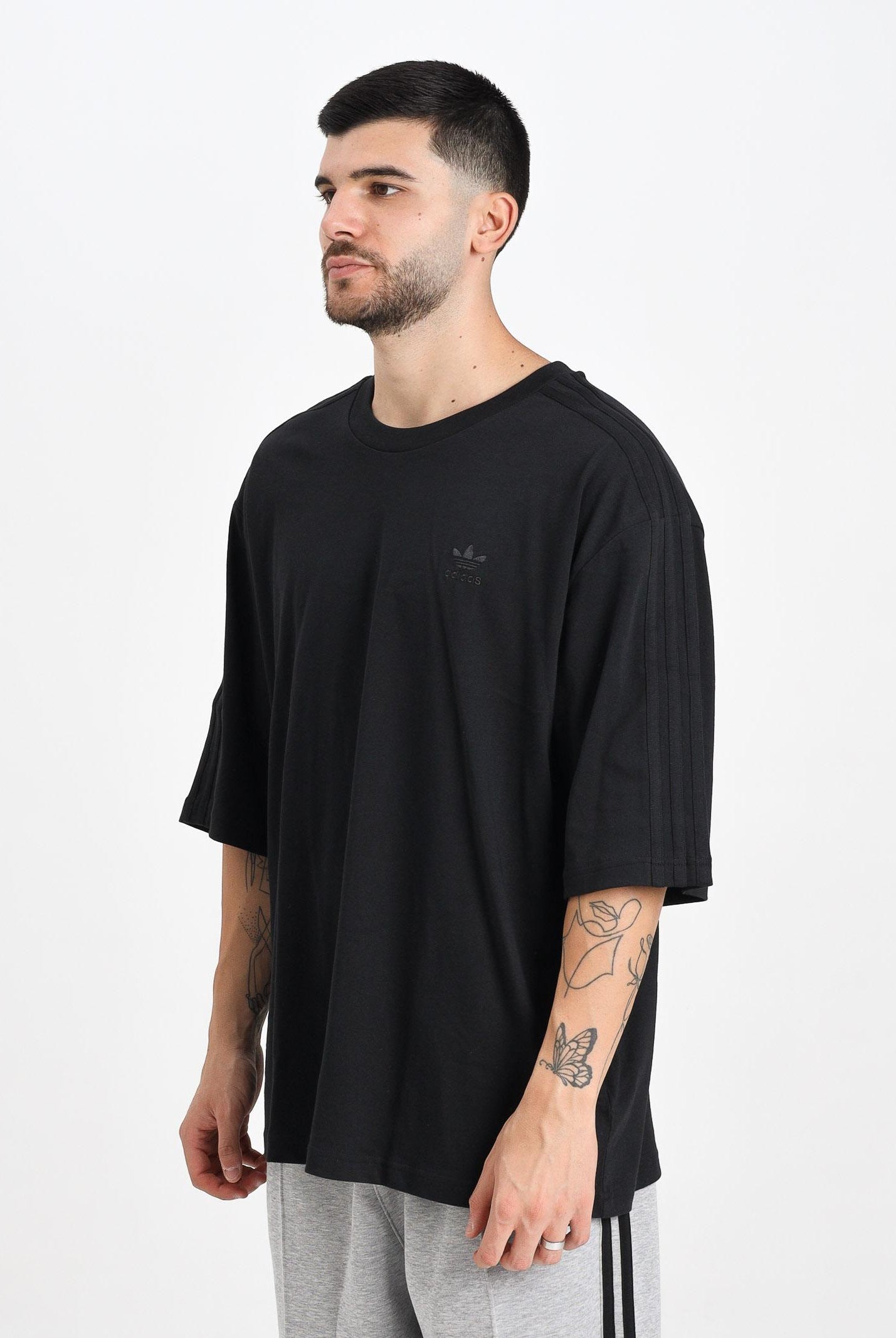ADIDAS ORIGINALS T-shirt a manica corta Adicolor Oversized nera da uomo JY1398 ADIDAS ORIGINALS