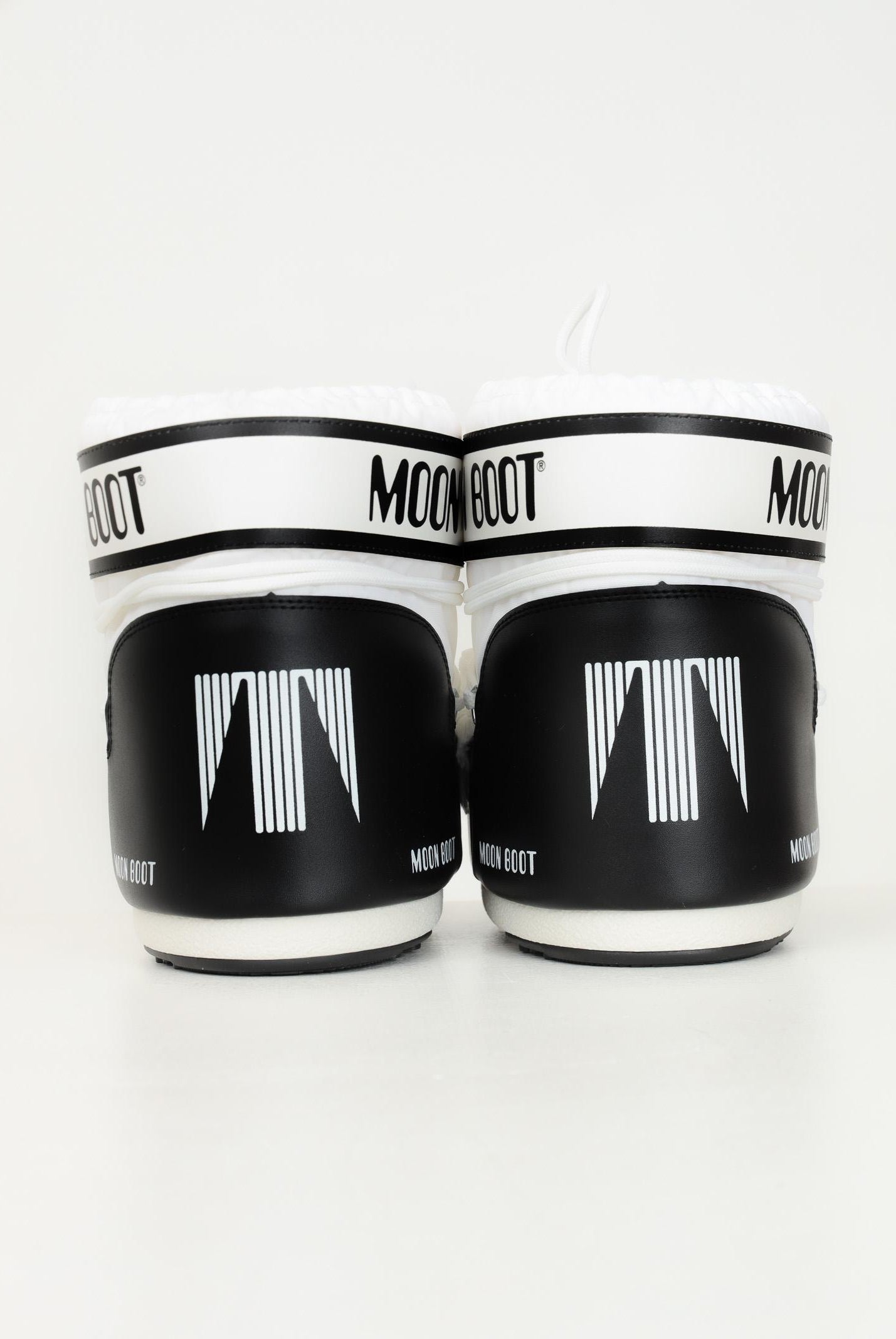 MOON BOOT Stivale da neve ICON LOW bianco e nero per uomo e donna 80D1409340 A001 MOON BOOT