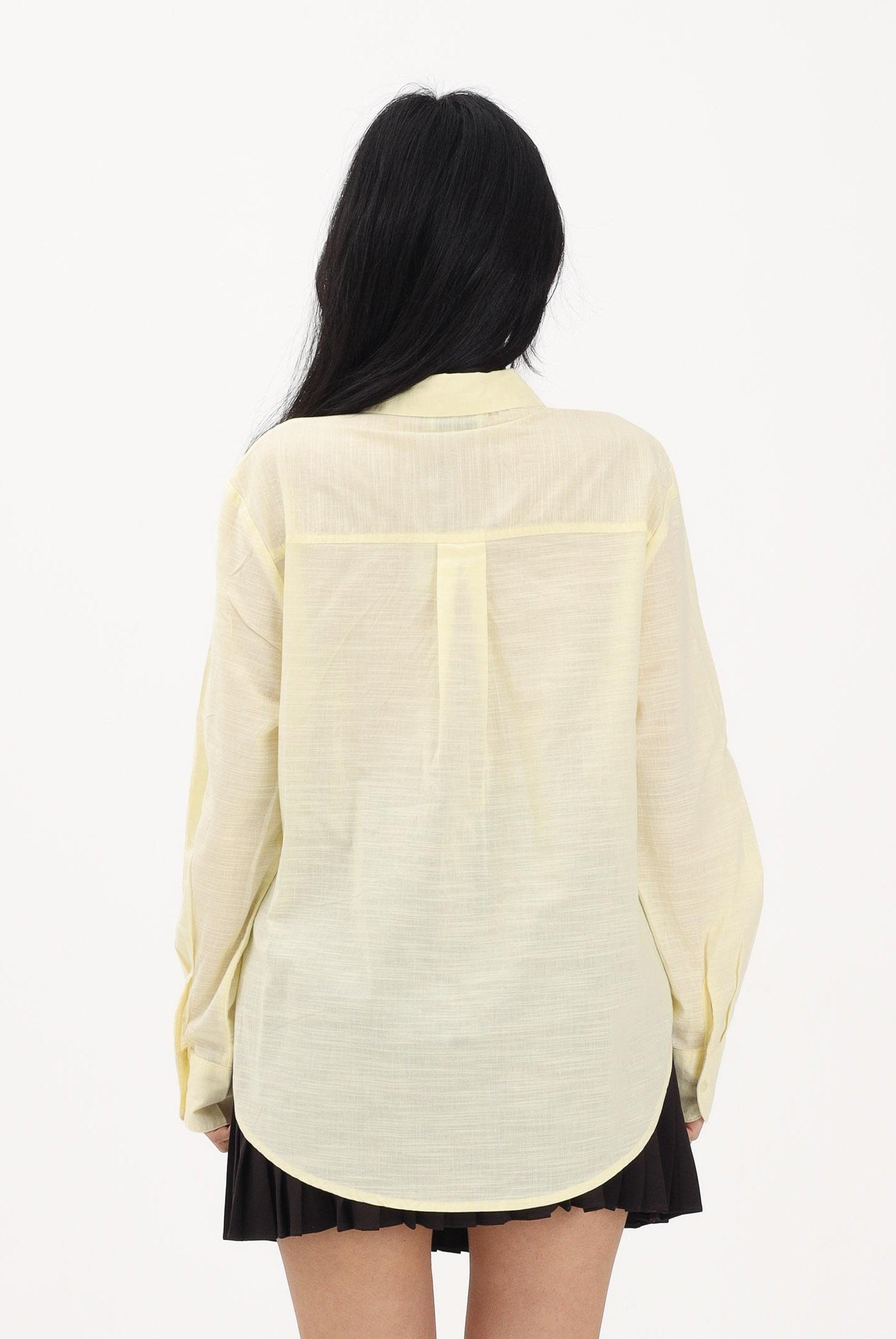 JDY Camicia a manica lunga gialla da donna 15351414 DOCR JDY