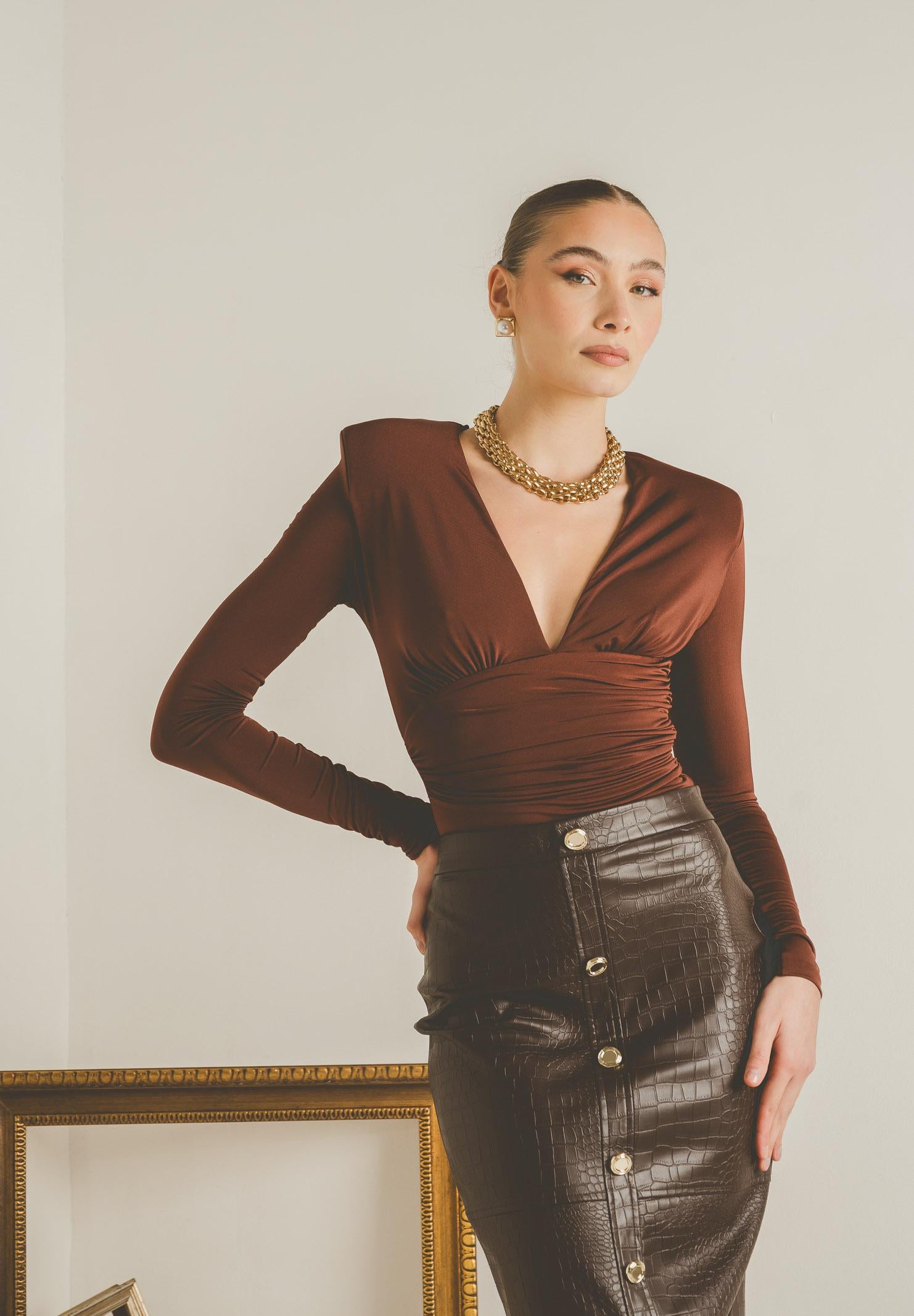 SANTAS Body DÈSIR marrone da donna PV2611 MA SANTAS