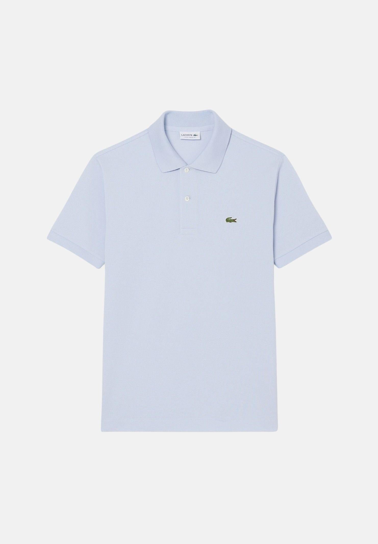 LACOSTE Polo azzurra per uomo e donna con patch logo coccodirllo 1212 J2G LACOSTE