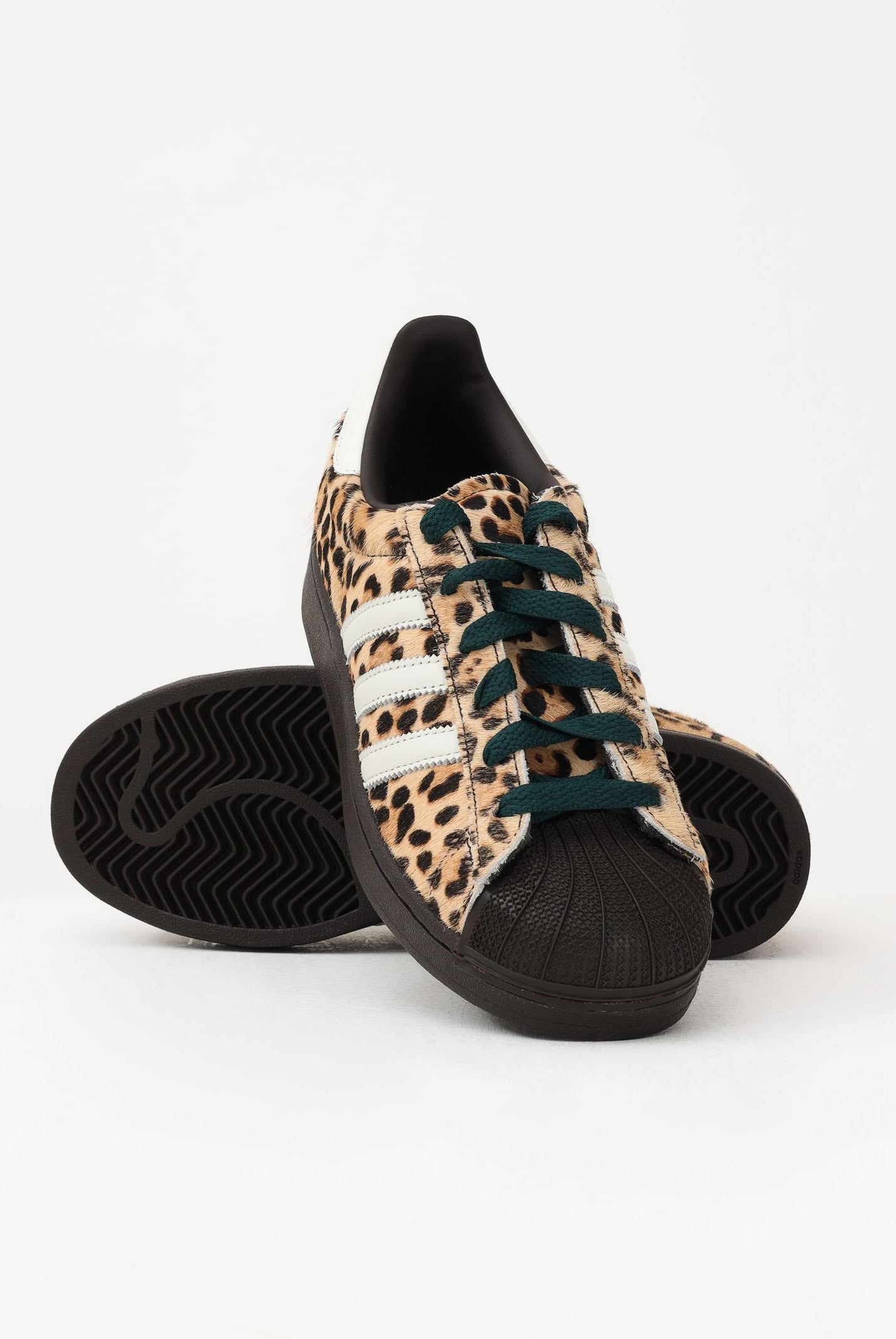 ADIDAS ORIGINALS Sneakers SUPERSTAR II leopardate e marroni per uomo e donna KI4203 . ADIDAS ORIGINALS