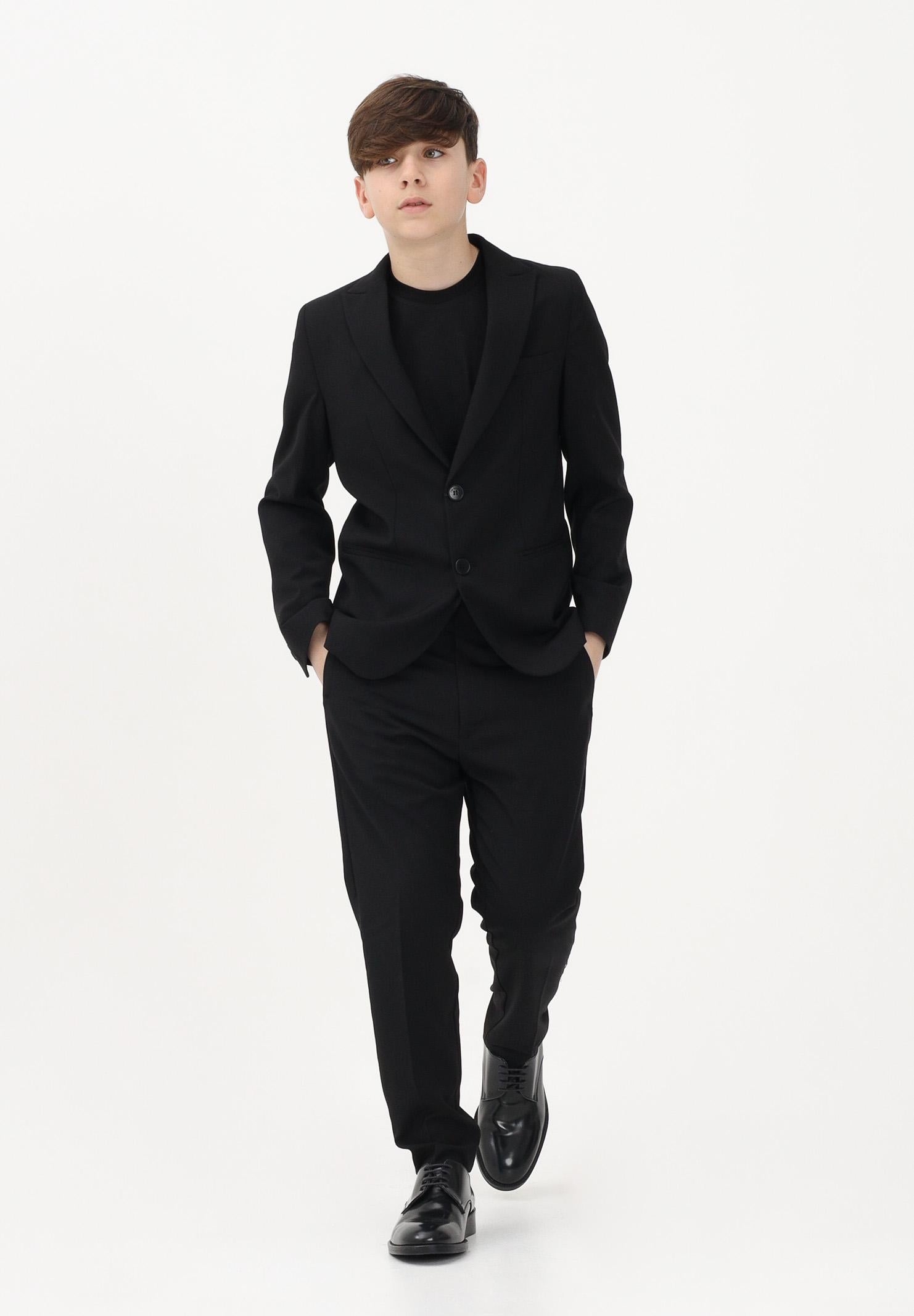 I'M BRIAN Pantalone elegante nero da bambino PA3686J 009 I'M BRIAN