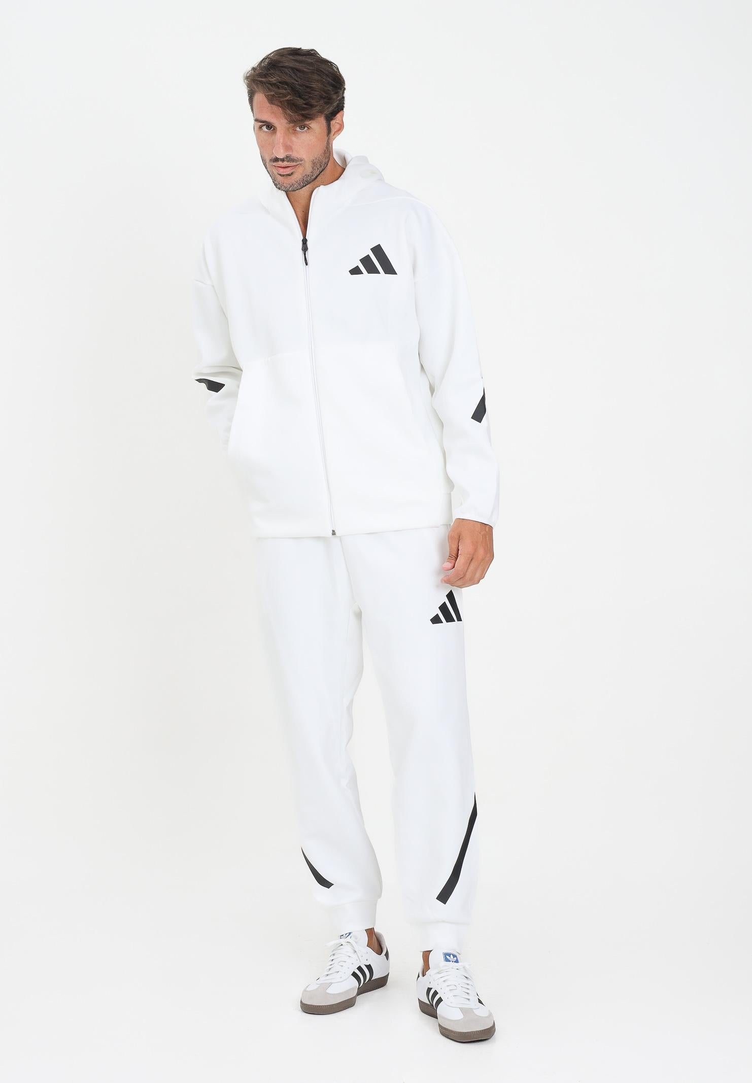 Pantalone sportivo Z.N.E. bianco da uomo JF2449 ADIDAS PERFORMANCE