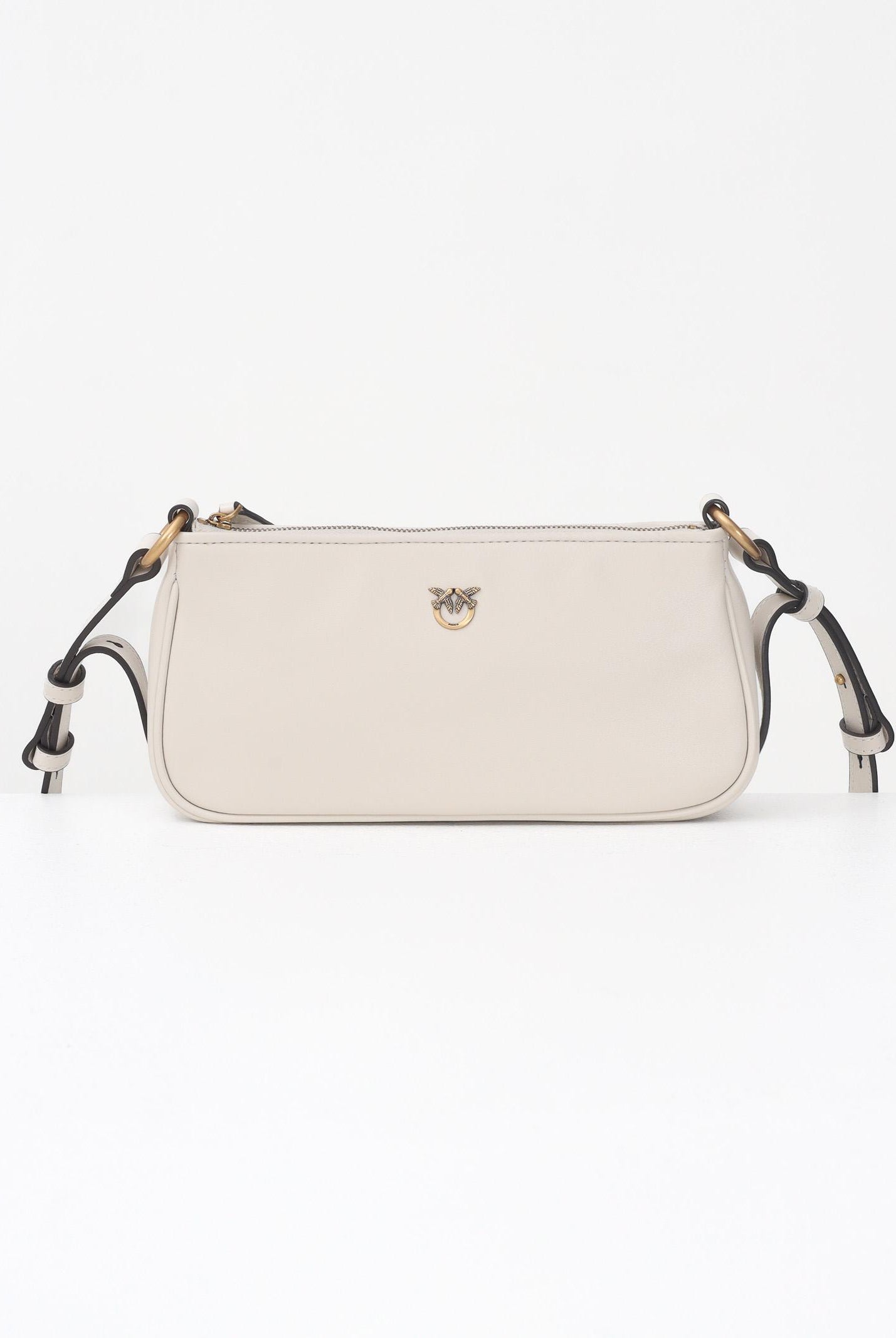 PINKO Borsa a tracolla MINI HALF MOON BAGUETTE panna da donna 105069A0QO Z14Q PINKO