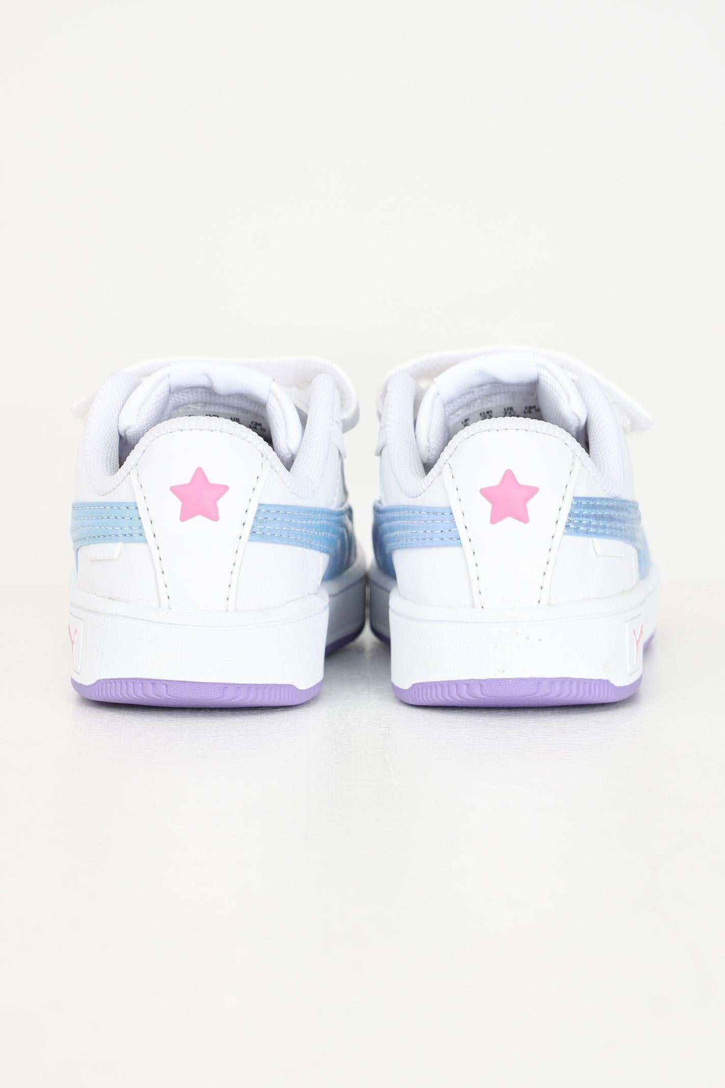 Sneakers Carina Street Bouncy Sky bianche da neonato 397977 01 PUMA