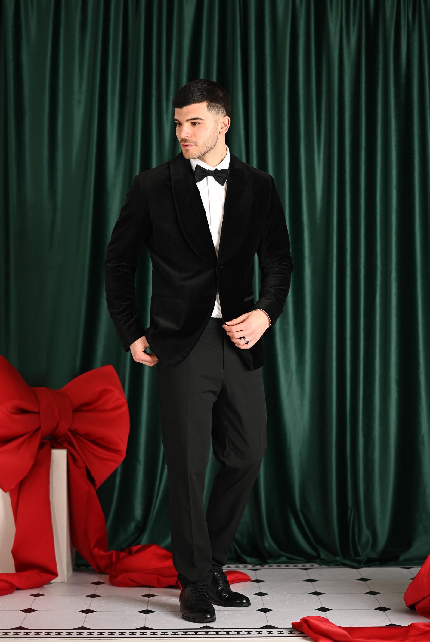 SELECTED HOMME Pantaloni eleganti neri da uomo 16087825 BL SELECTED HOMME