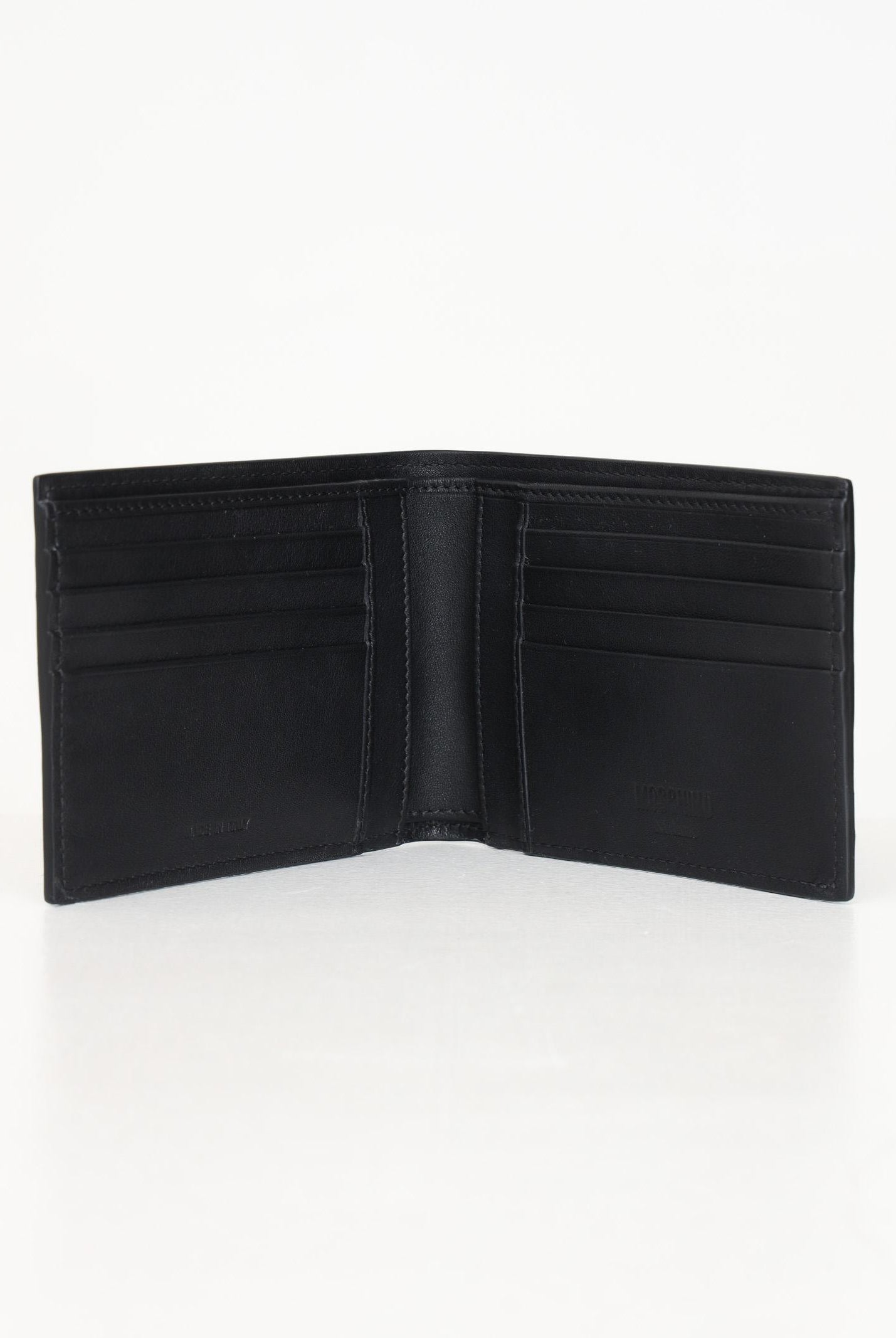 MOSCHINO Portafogli nero da uomo con logo 242Z281318001 3555 MOSCHINO