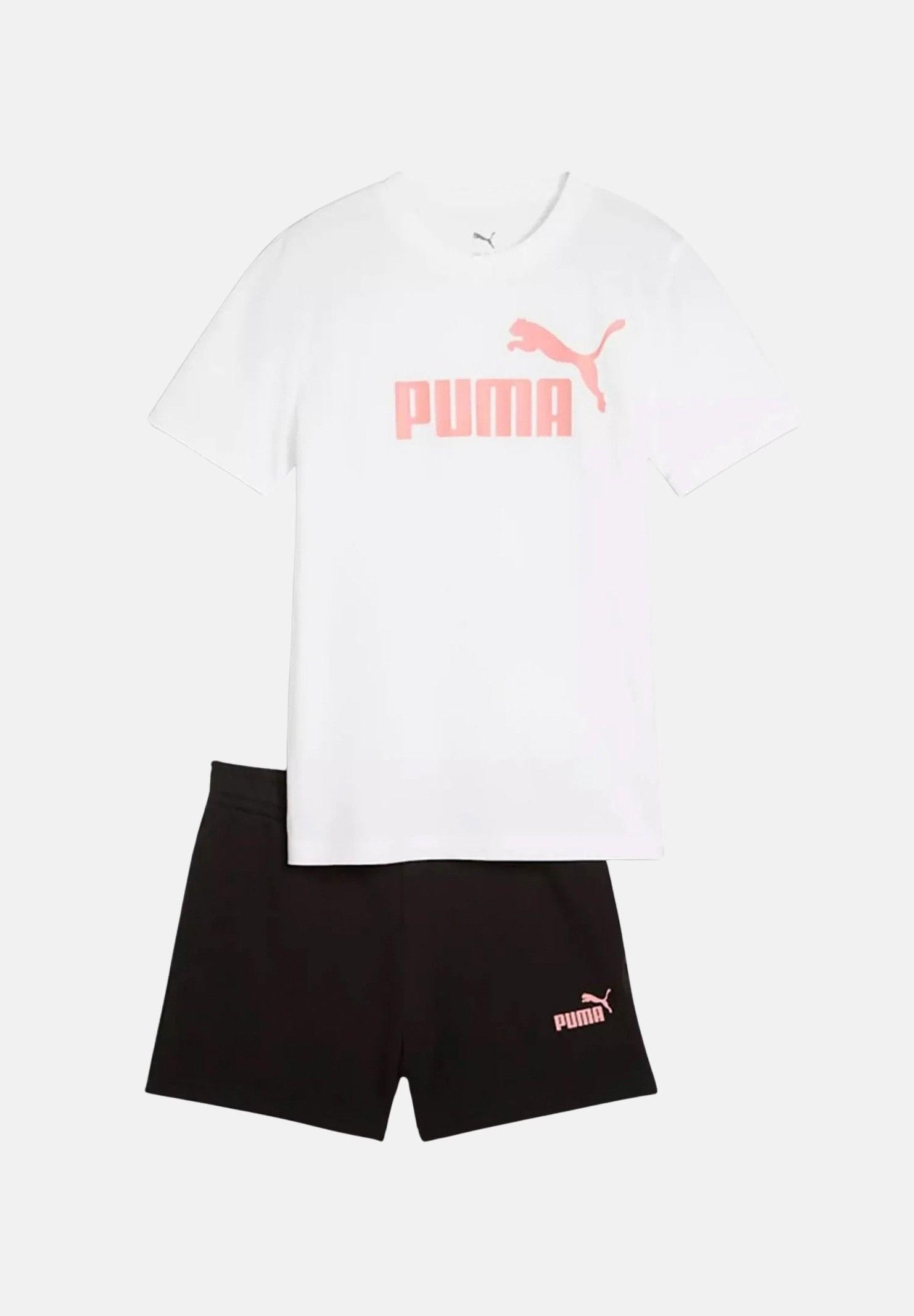 PUMA Completino Essentials bianca e nera da bambina 686307 52 PUMA