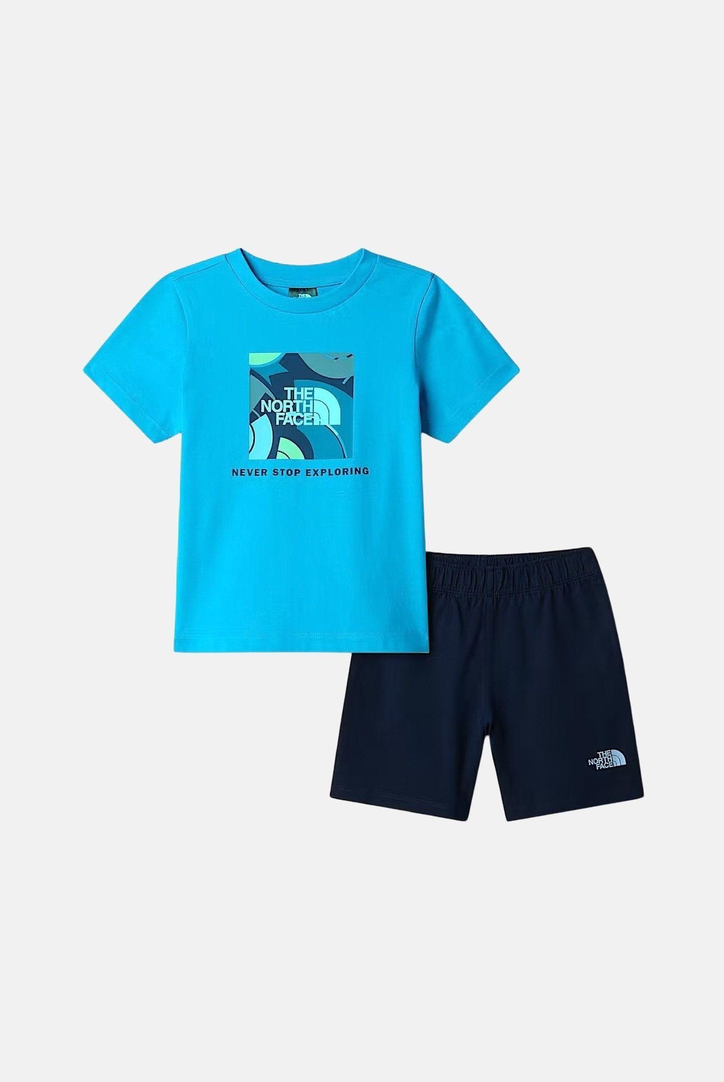 THE NORTH FACE Completino NSE Box Play Regular azzurro per bambino e bambina NF0A8G1HDGY1 . THE NORTH FACE