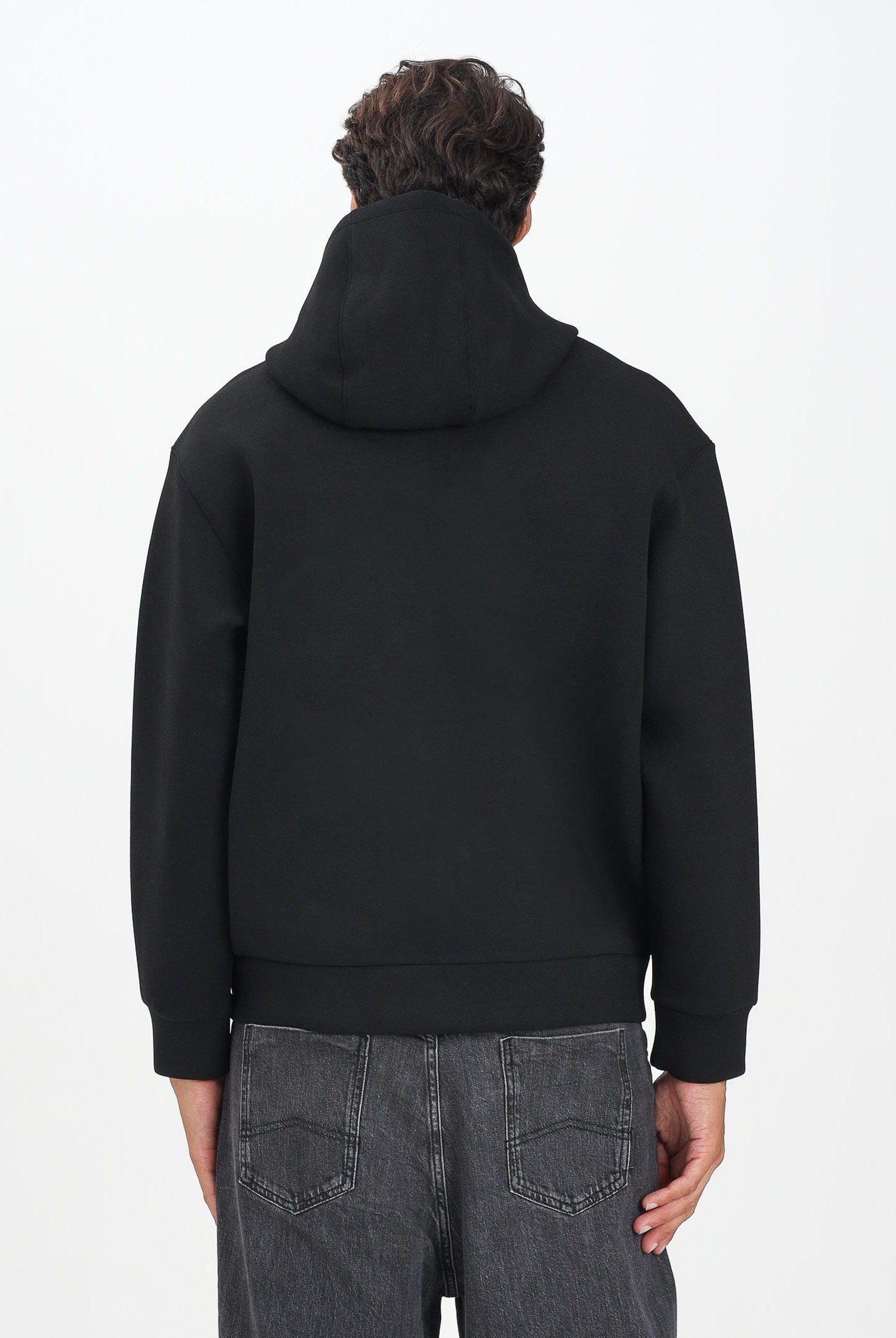 ARMANI EXCHANGE Felpa con zip nera da uomo XM001391AF18746 UC001 ARMANI EXCHANGE