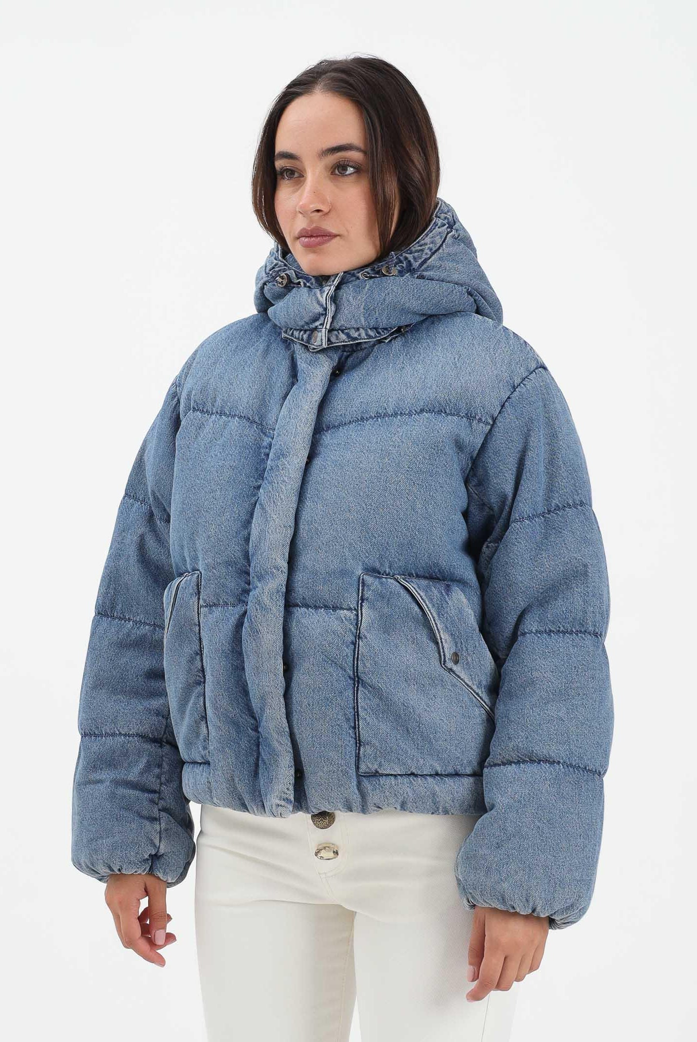 LEVI'S® Piumino Western Bubble Shortie in denim da donna 003MD-0000 LEVI'S®