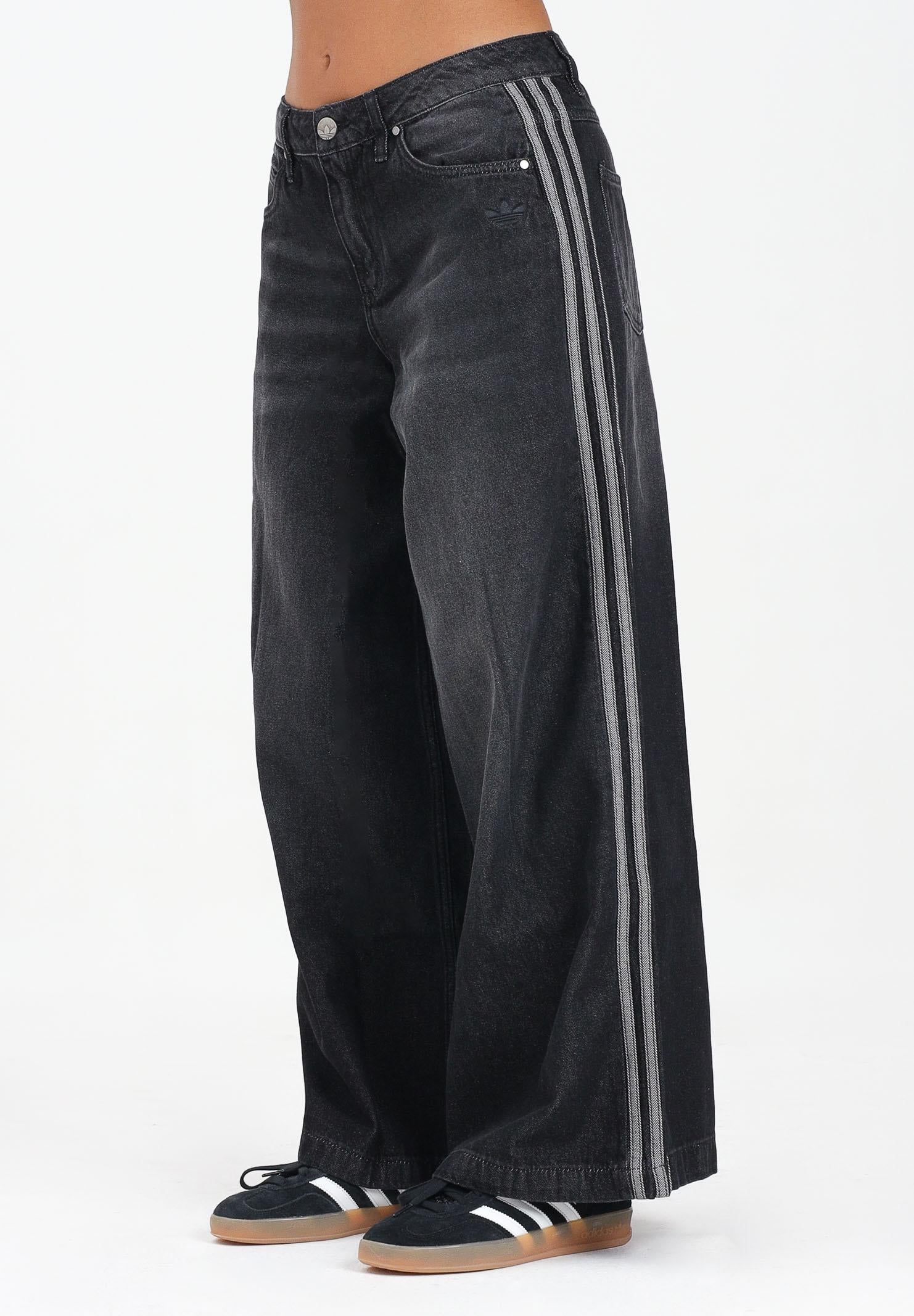 ADIDAS ORIGINALS Jeans Adicolor Denim Adilenium in denim nero da donna JV7453 ADIDAS ORIGINALS