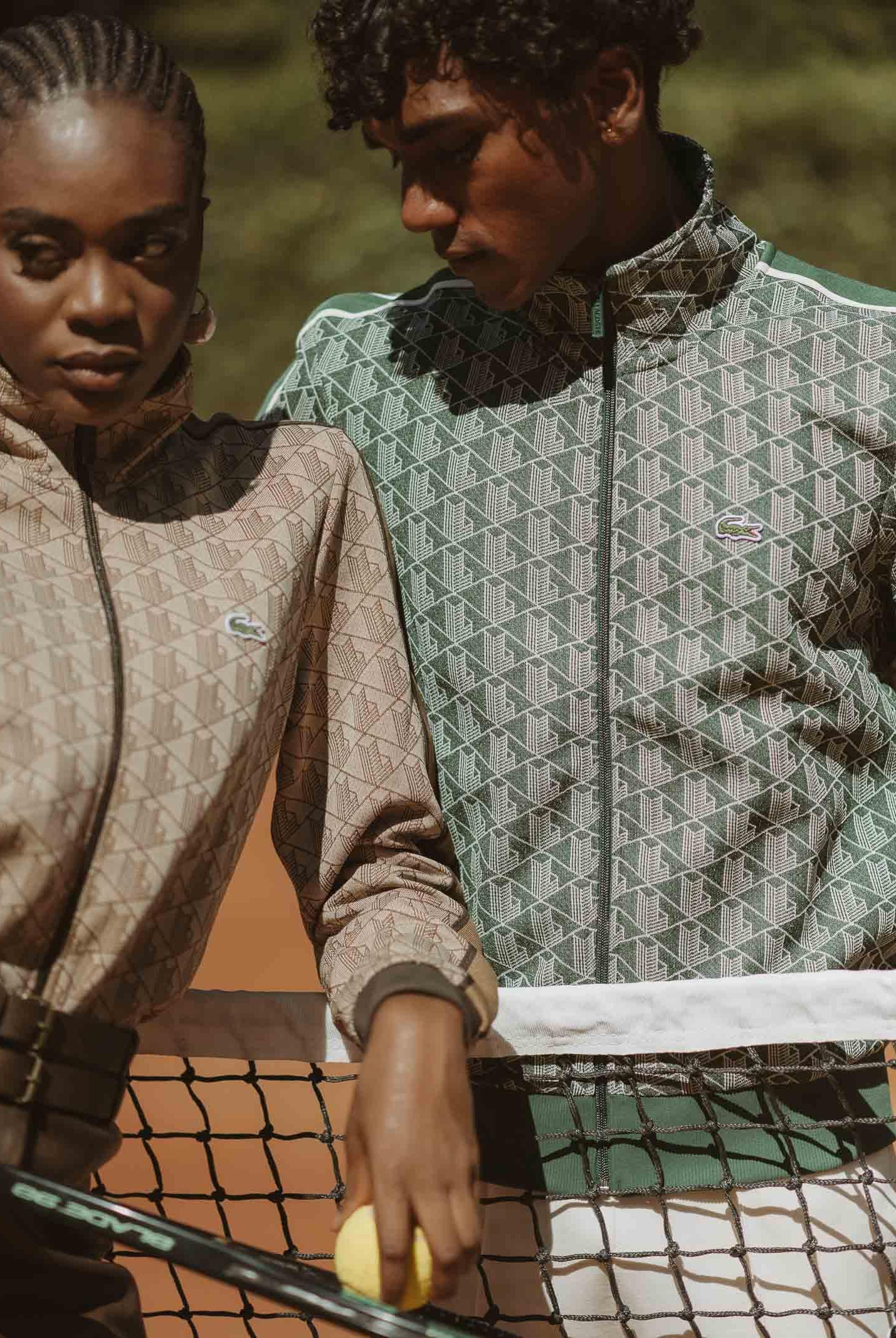 LACOSTE Felpa con zip Paris verde da uomo SH1368 D1R LACOSTE