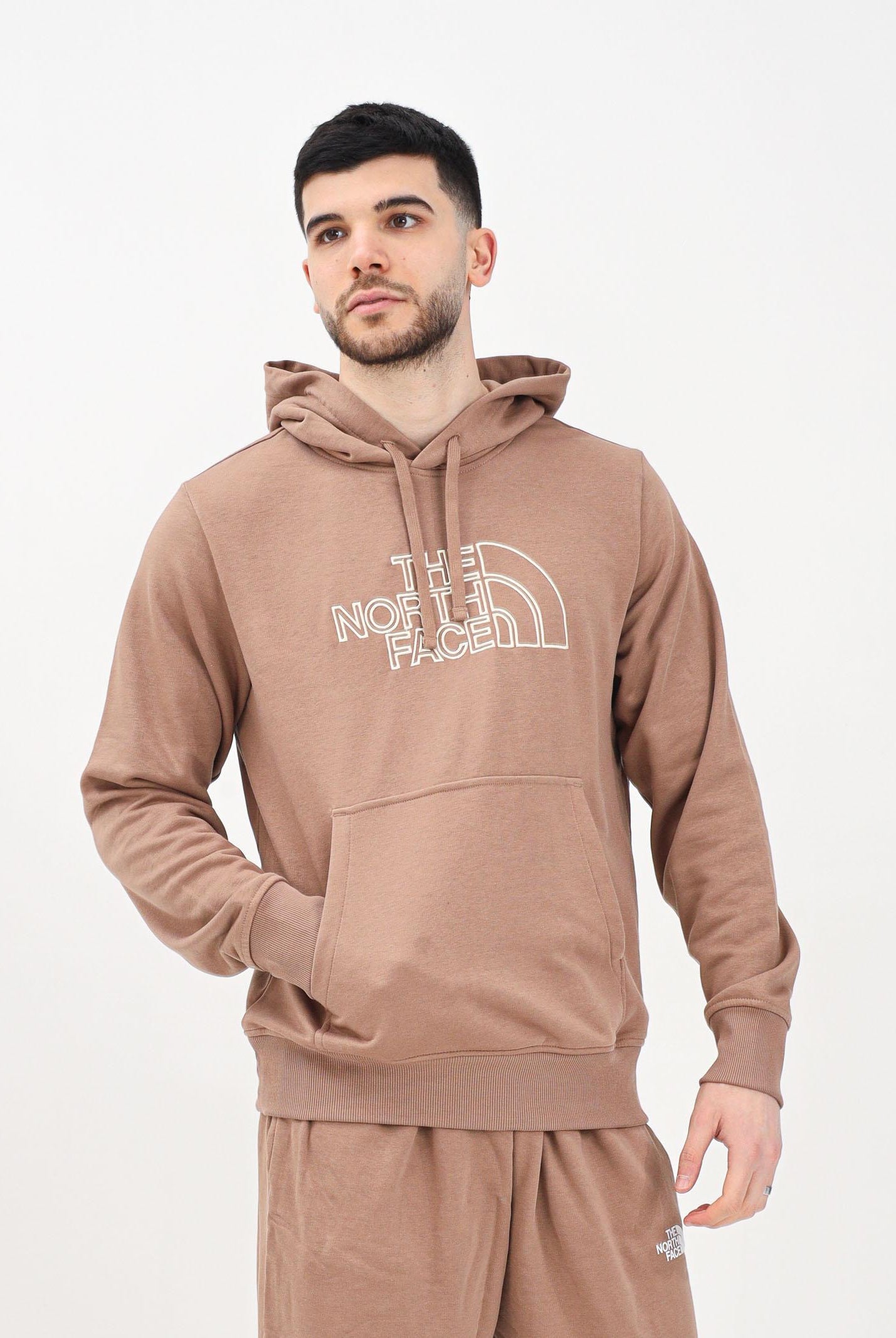 THE NORTH FACE Felpa con cappuccio Drew Peak Light marrone da uomo NF0A8C1BAR41 . THE NORTH FACE